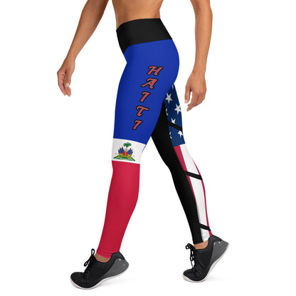 Haiti USA Yoga Leggings