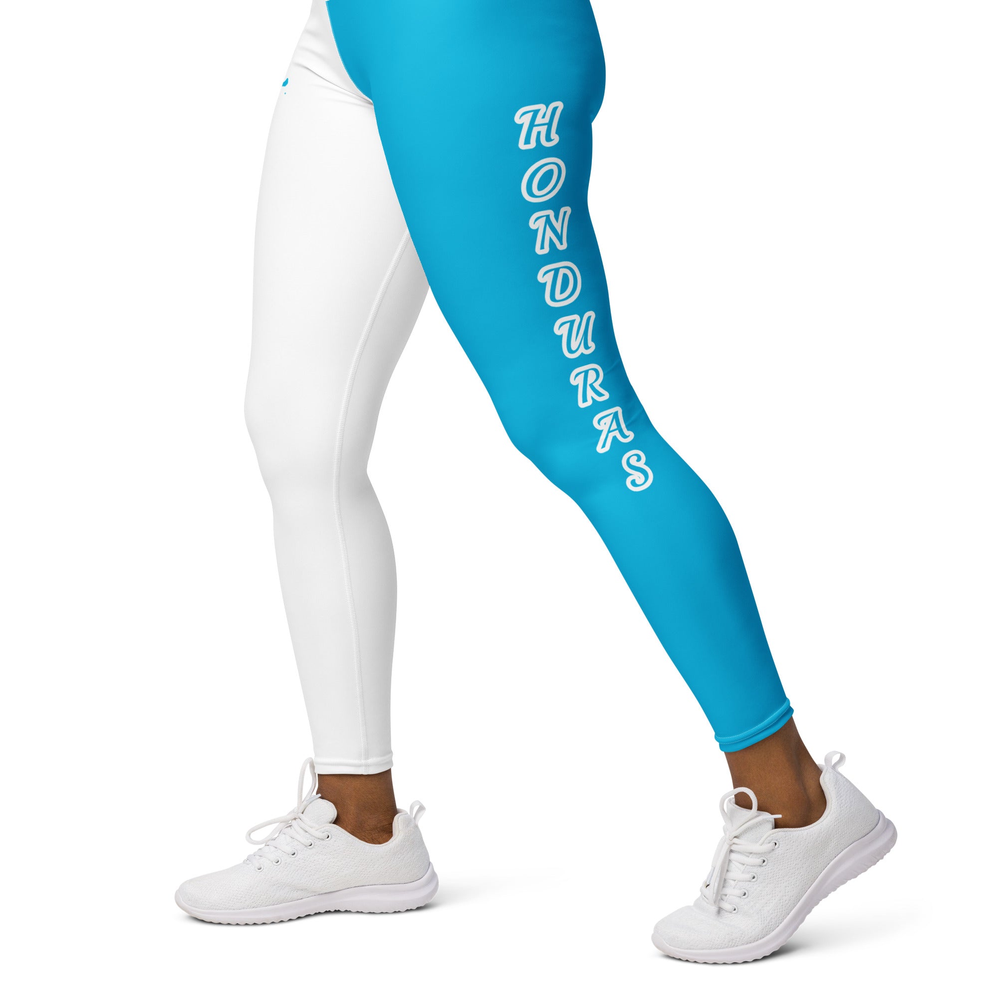 Rotan/Honduras Flag Yoga Leggings-Fete Massive