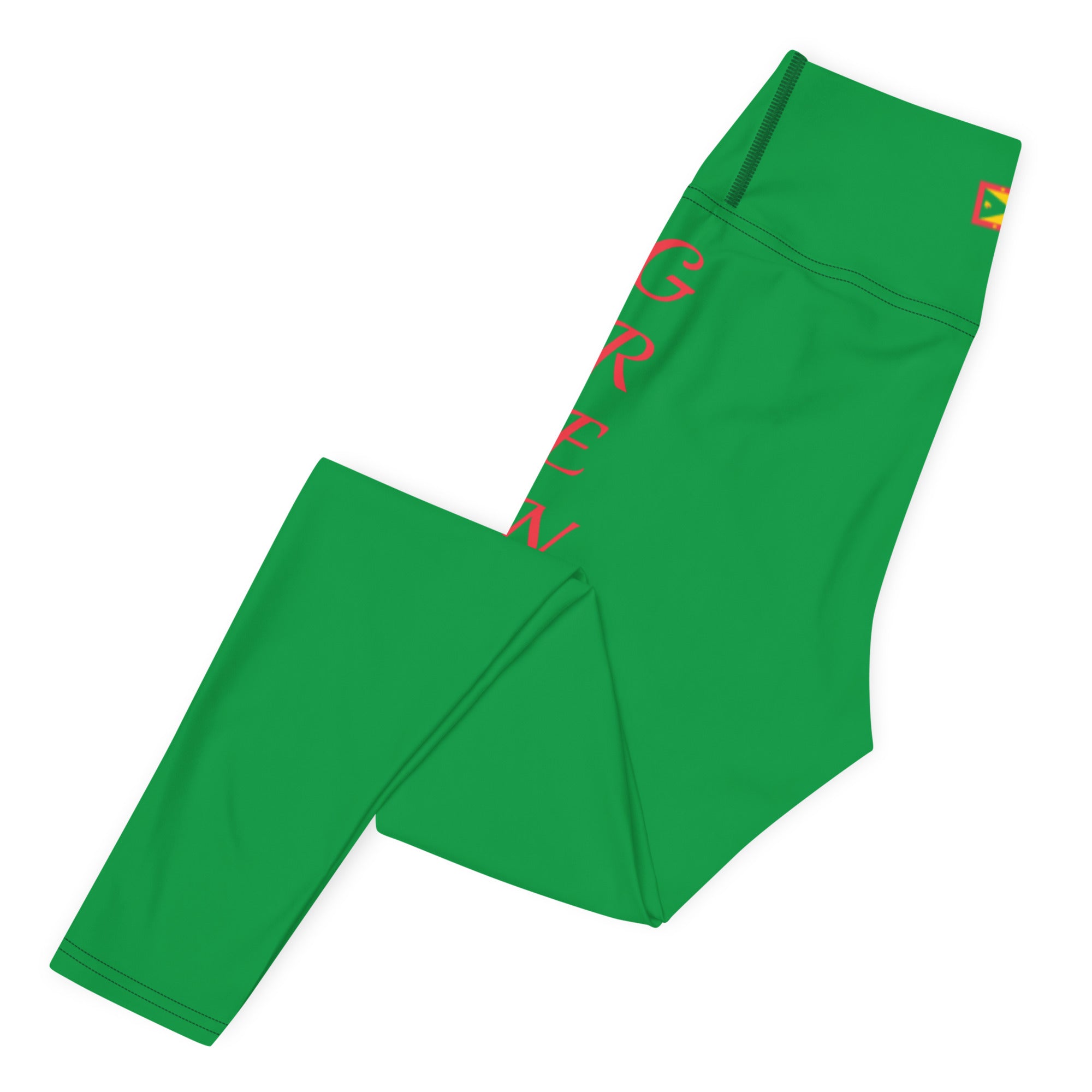 Grenada Yoga Leggings (Green)-Fete Massive