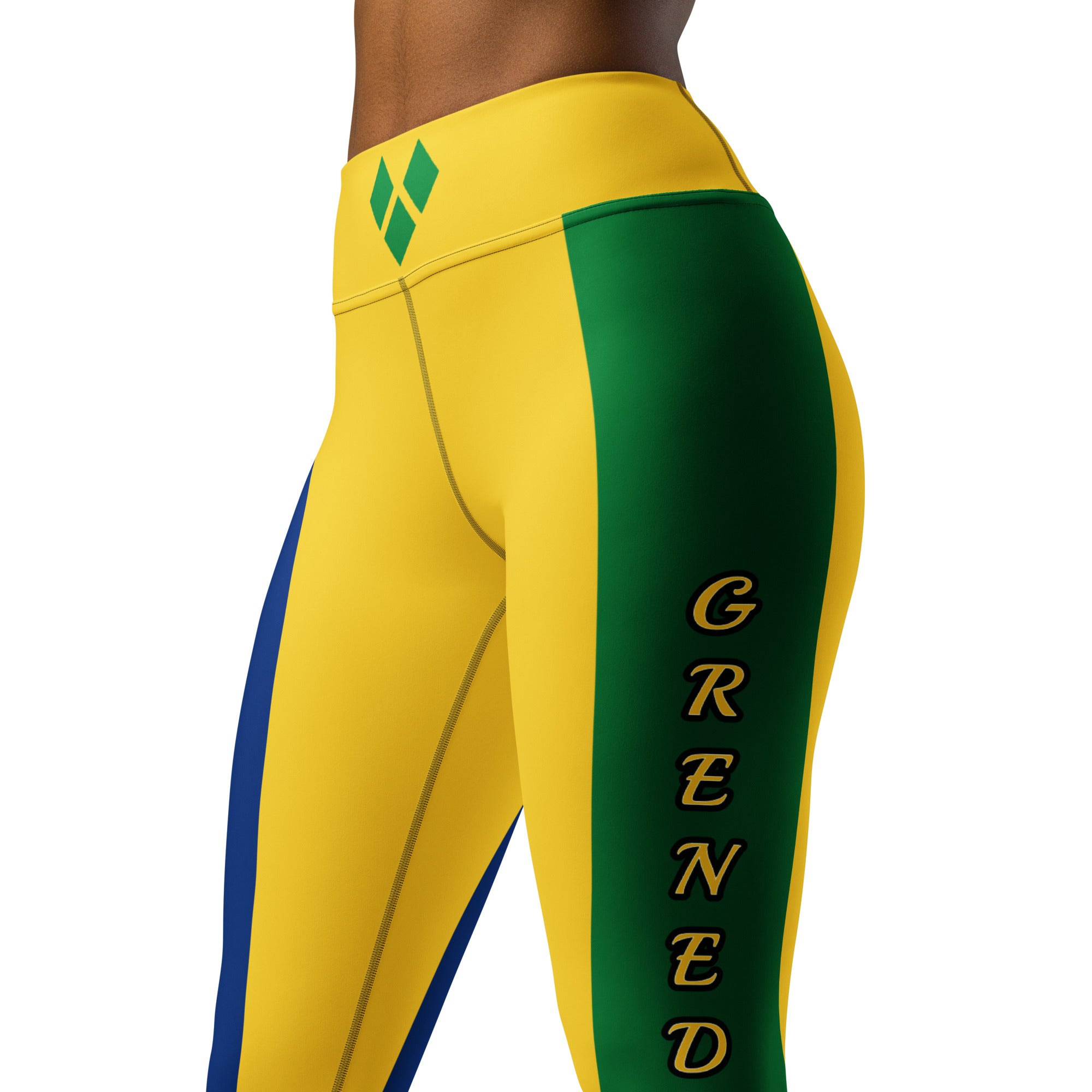 Saint Vincent Flag Yoga Leggings 2-Fete Massive