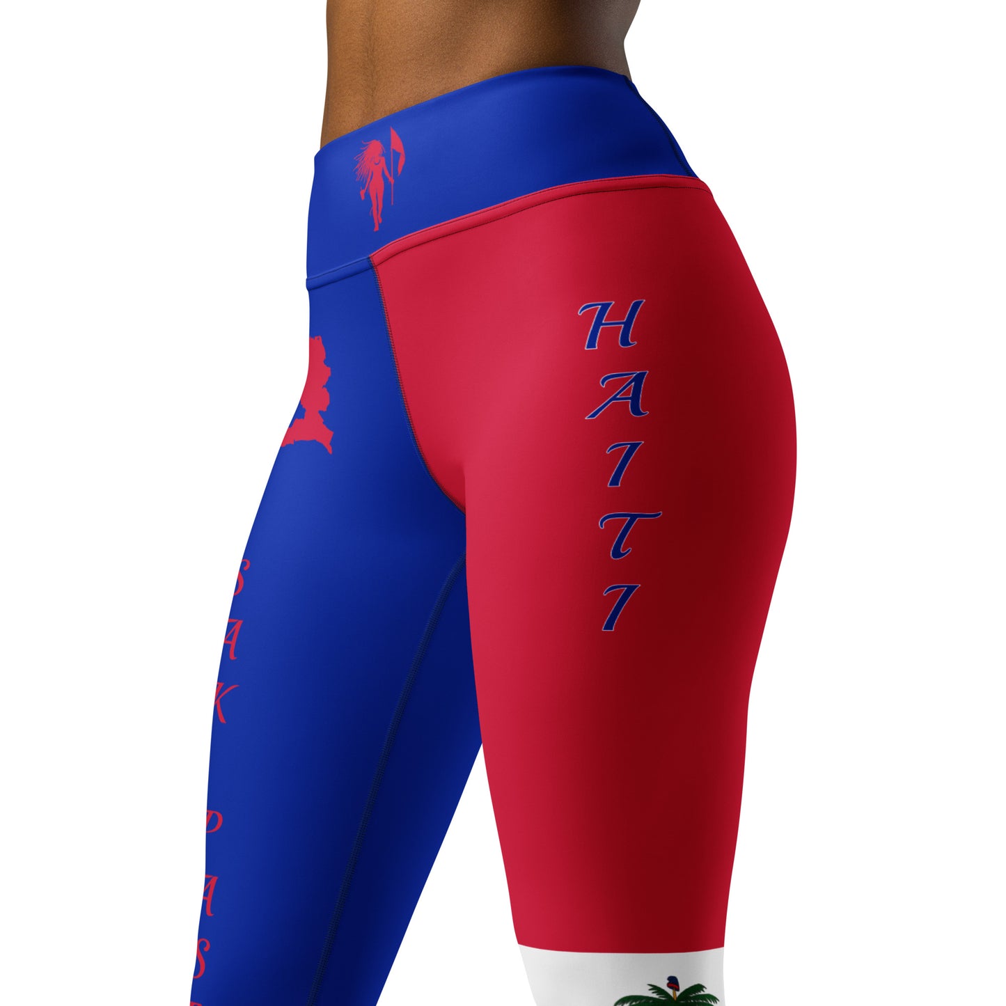 Haiti Flag Yoga Leggings