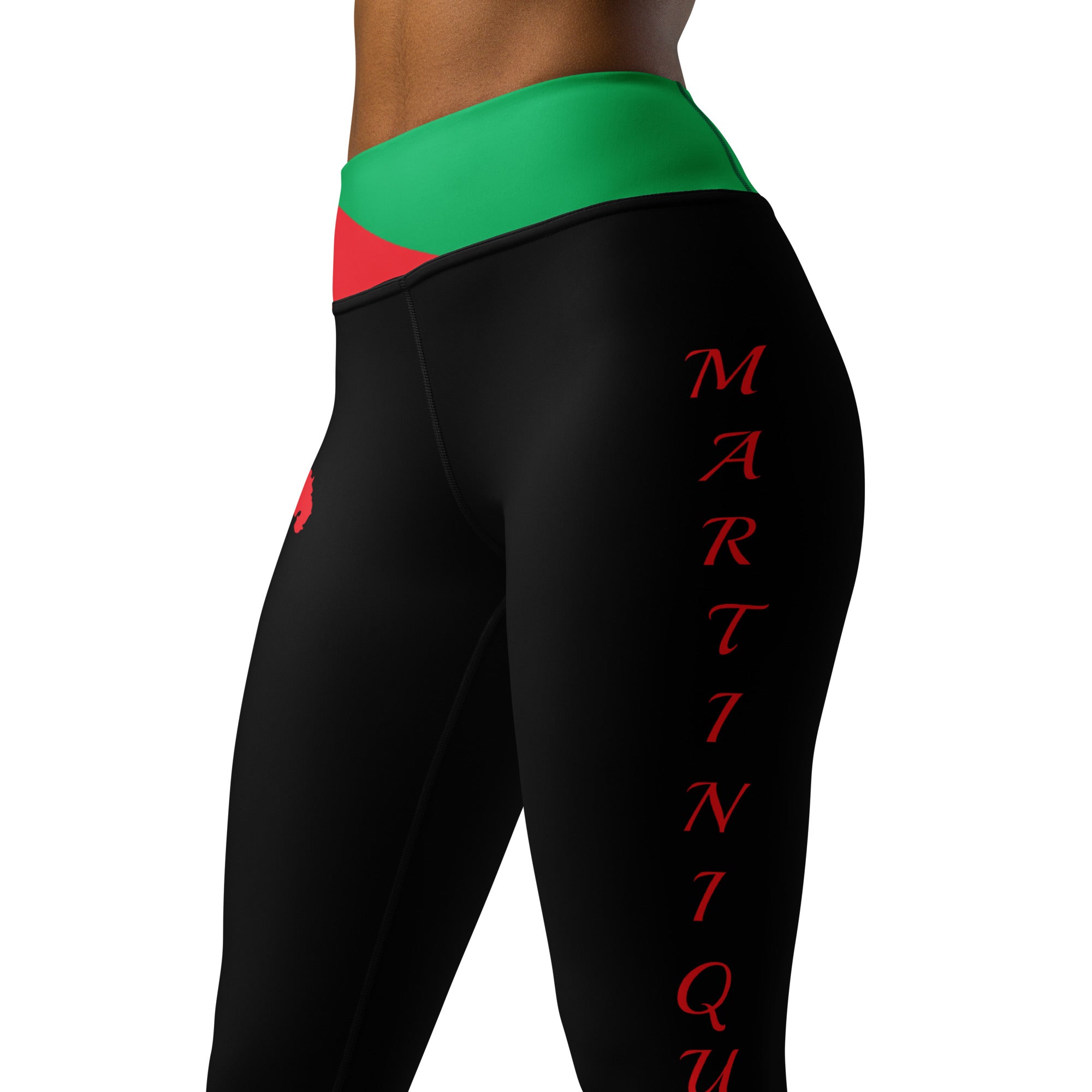 Martinique Yoga Leggings (Black)-Fete Massive