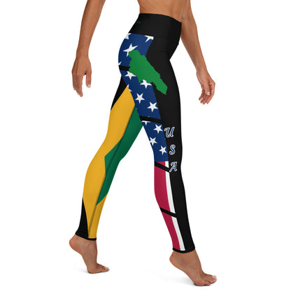 Jamaica USA Yoga Leggings