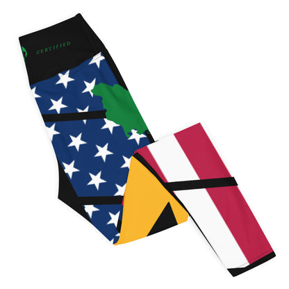 Jamaica USA Yoga Leggings