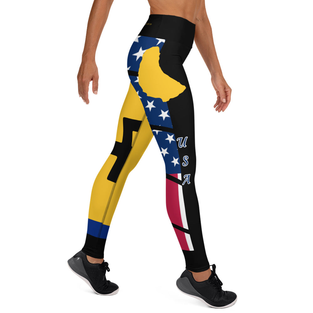 Barbados USA Yoga Leggings-Fete Massive