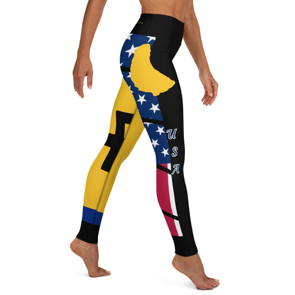 Barbados USA Yoga Leggings-Fete Massive