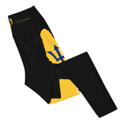 Barbados Flag Yoga Leggings