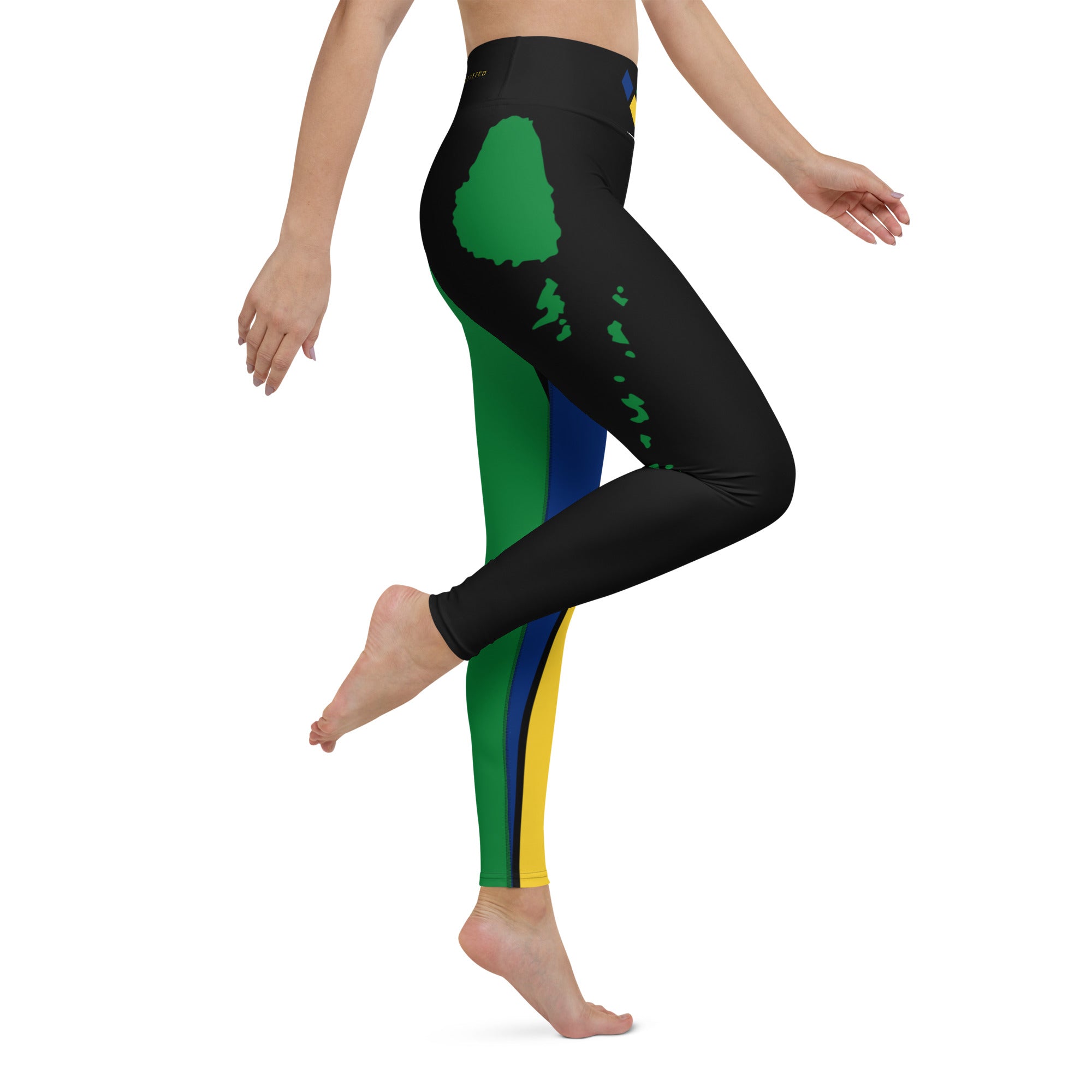 Saint Vincent Flag Yoga Leggings-Fete Massive