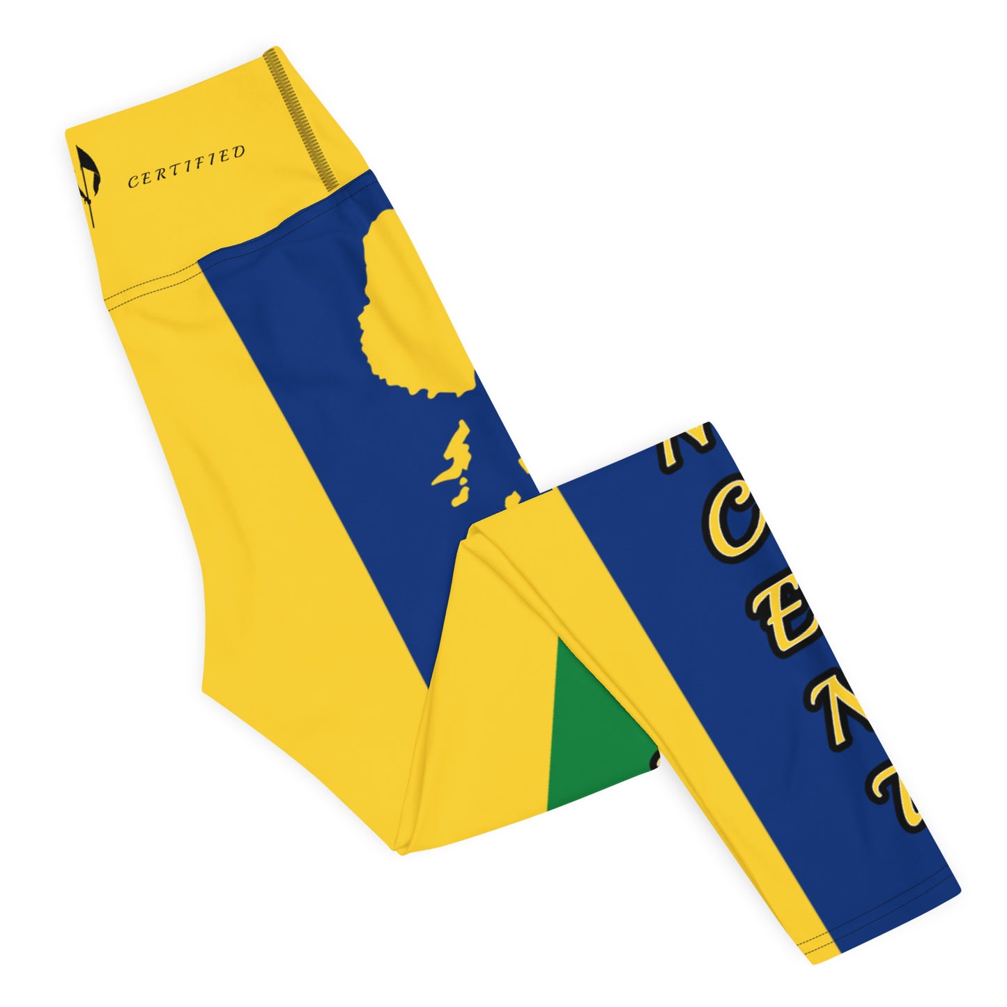 Saint Vincent Flag Yoga Leggings 2