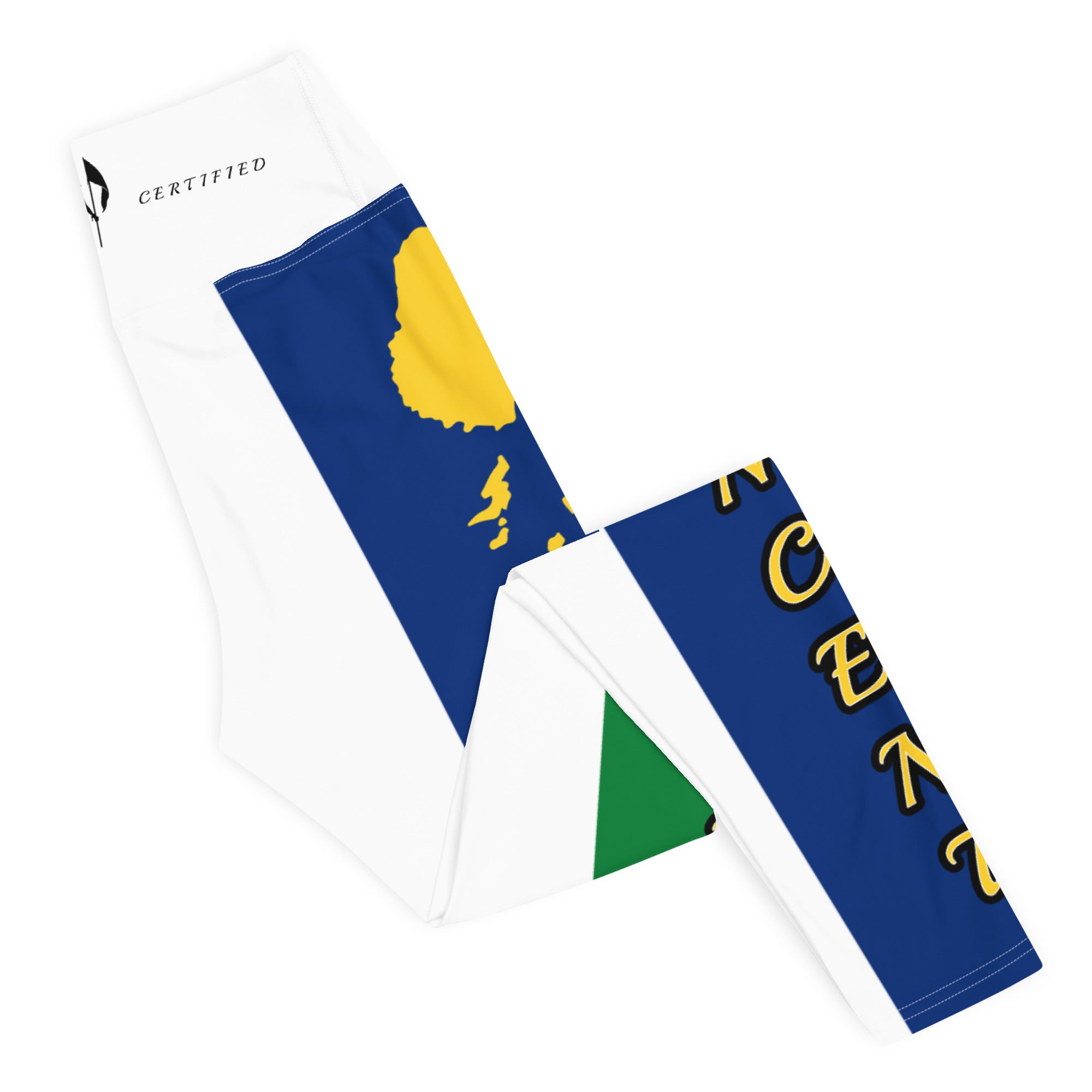 Saint Vincent Flag White Out Edition Yoga Leggings-Fete Massive