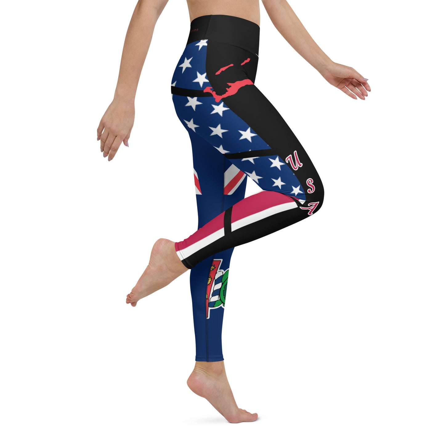 Cayman Islands USA Yoga Leggings