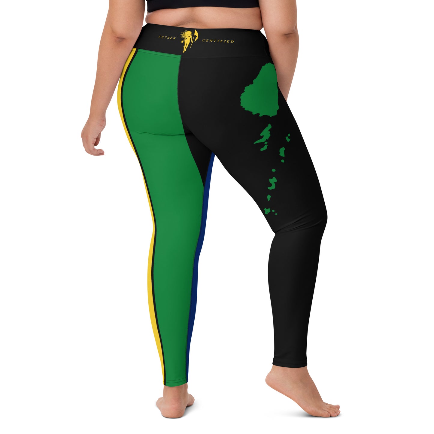 Saint Vincent Flag Yoga Leggings