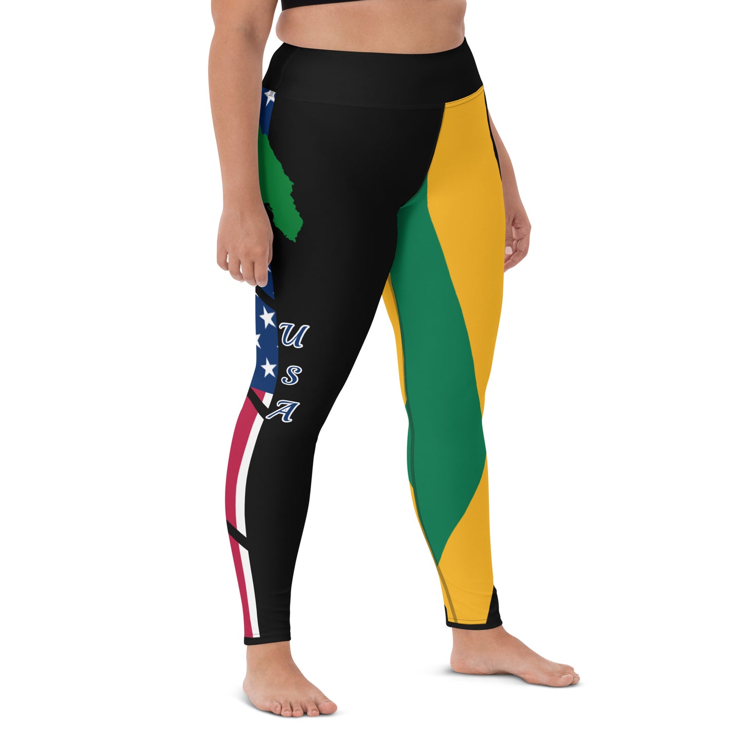 Jamaica USA Yoga Leggings