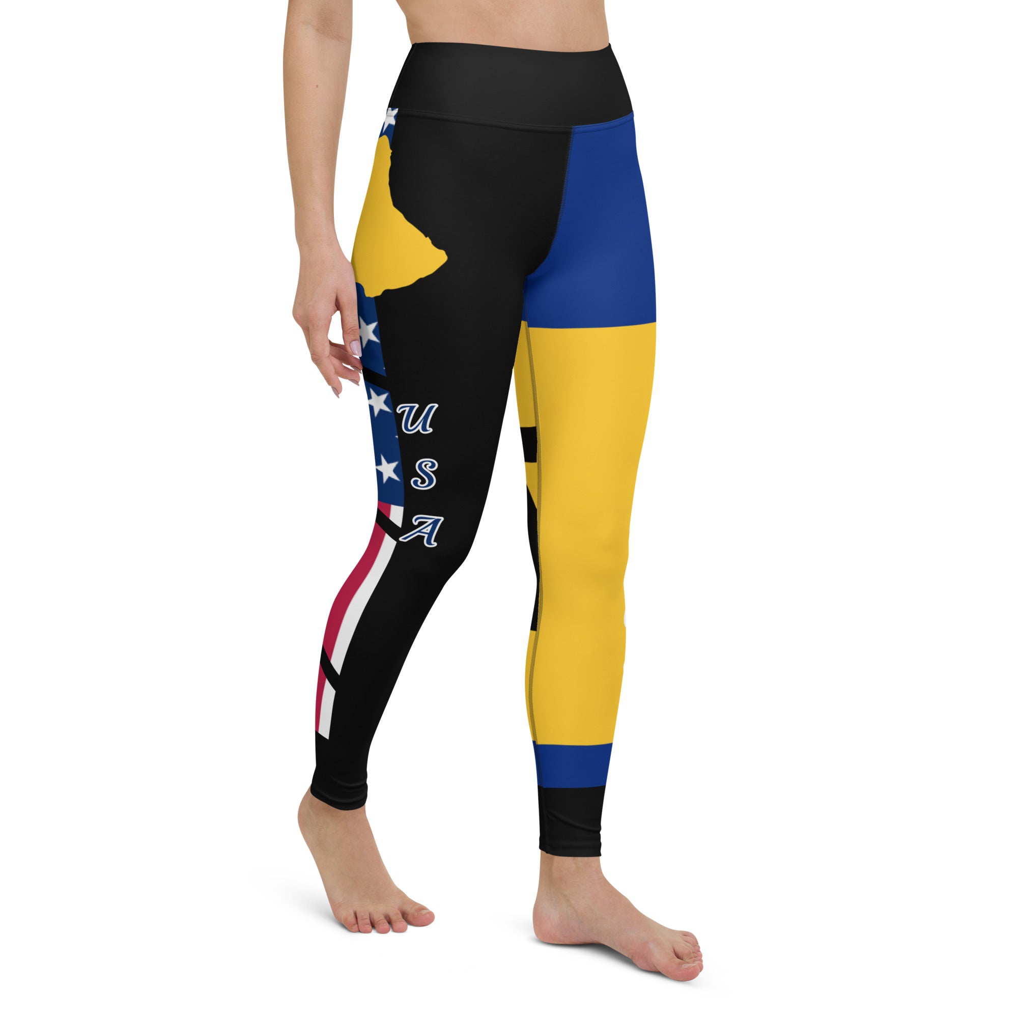 Barbados USA Yoga Leggings-Fete Massive