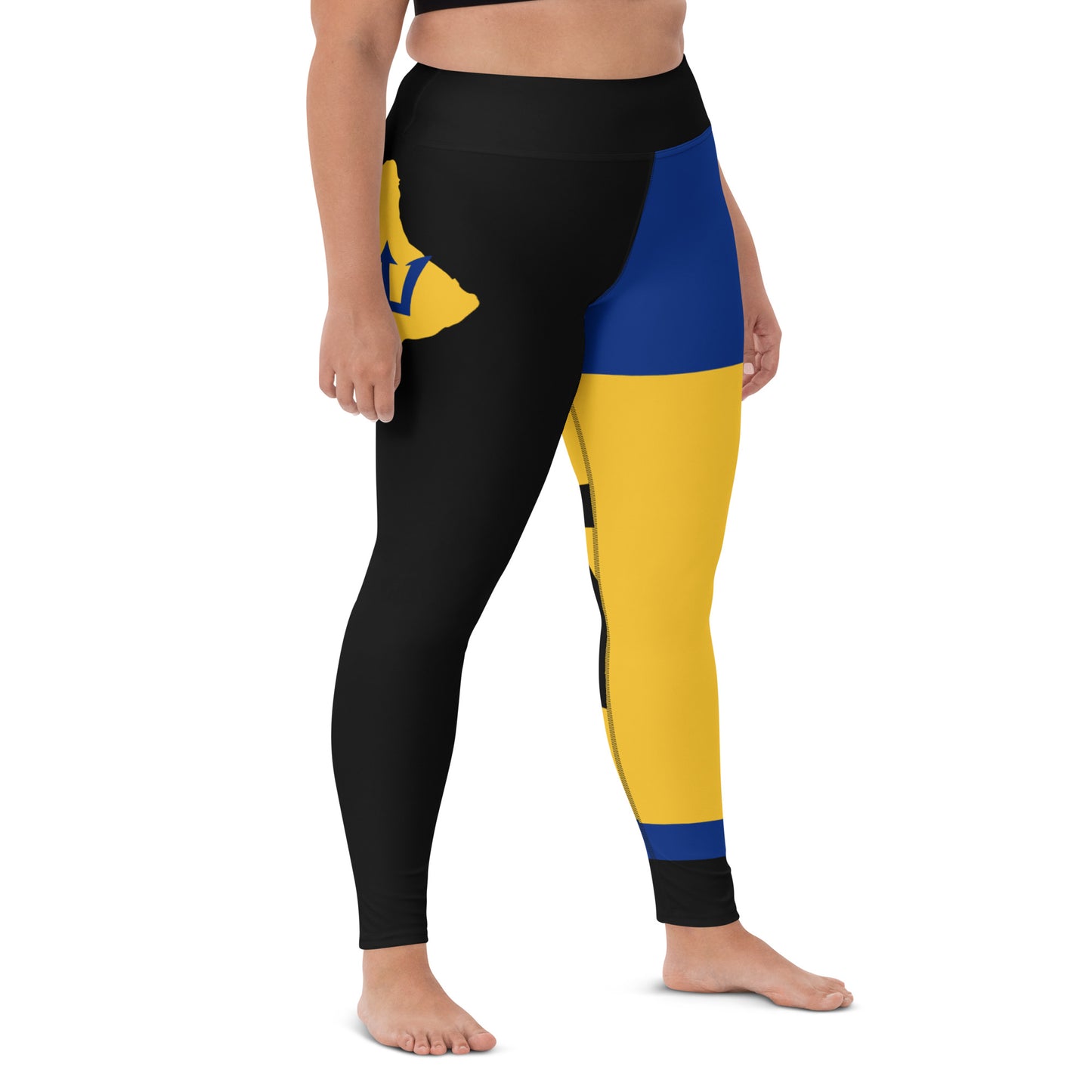 Barbados Flag Yoga Leggings