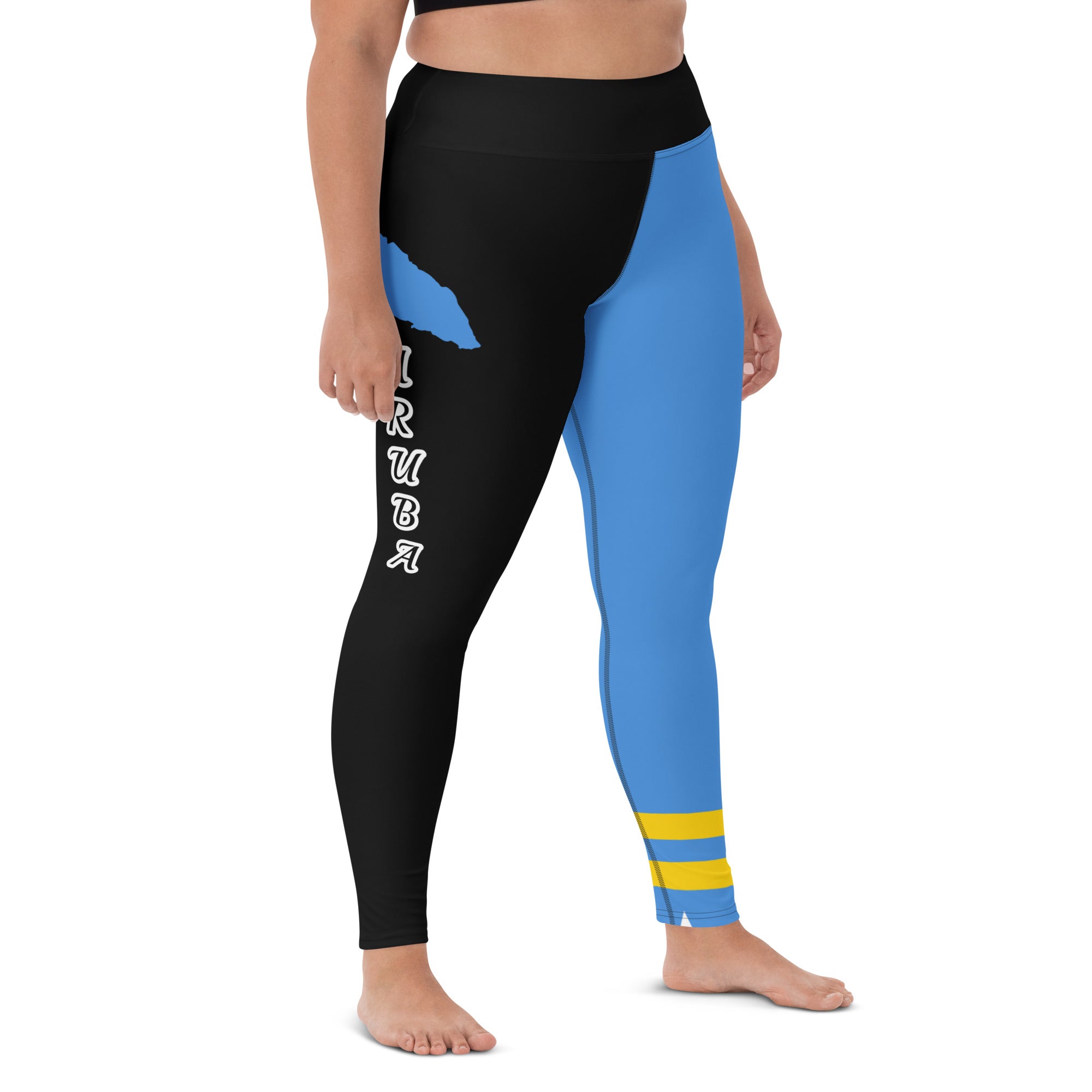 Aruba Flag Yoga Leggings-Fete Massive