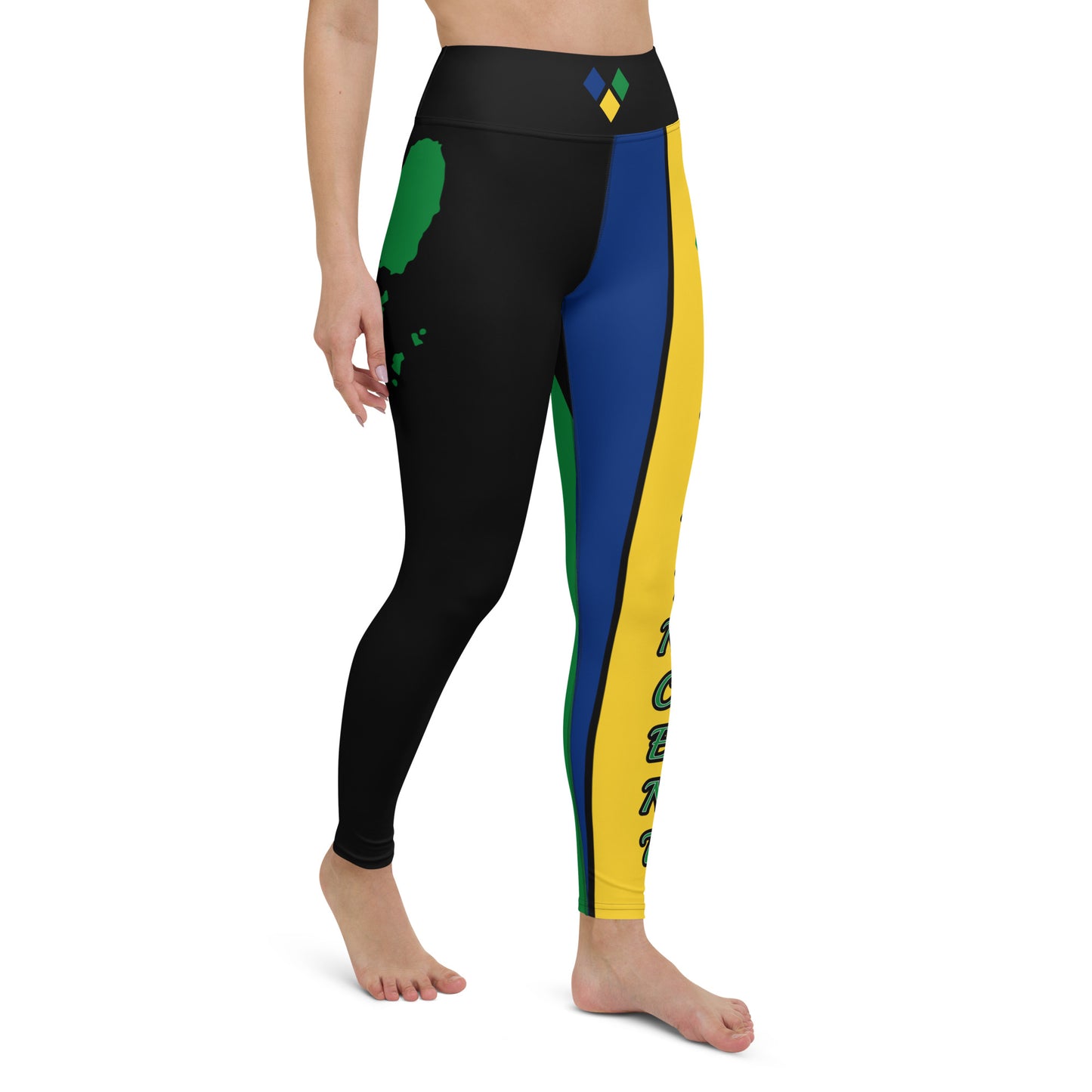 Saint Vincent Flag Yoga Leggings