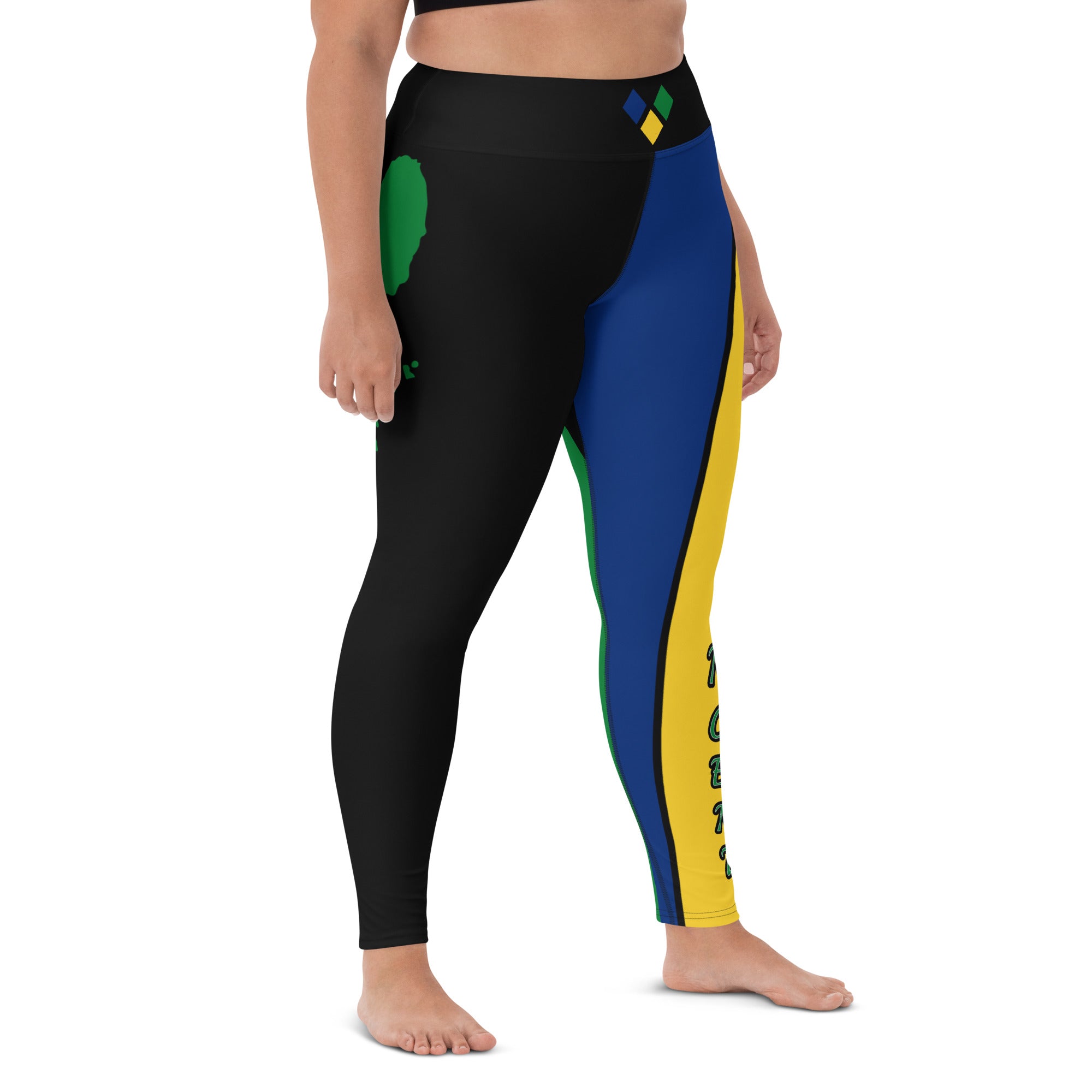 Saint Vincent Flag Yoga Leggings-Fete Massive