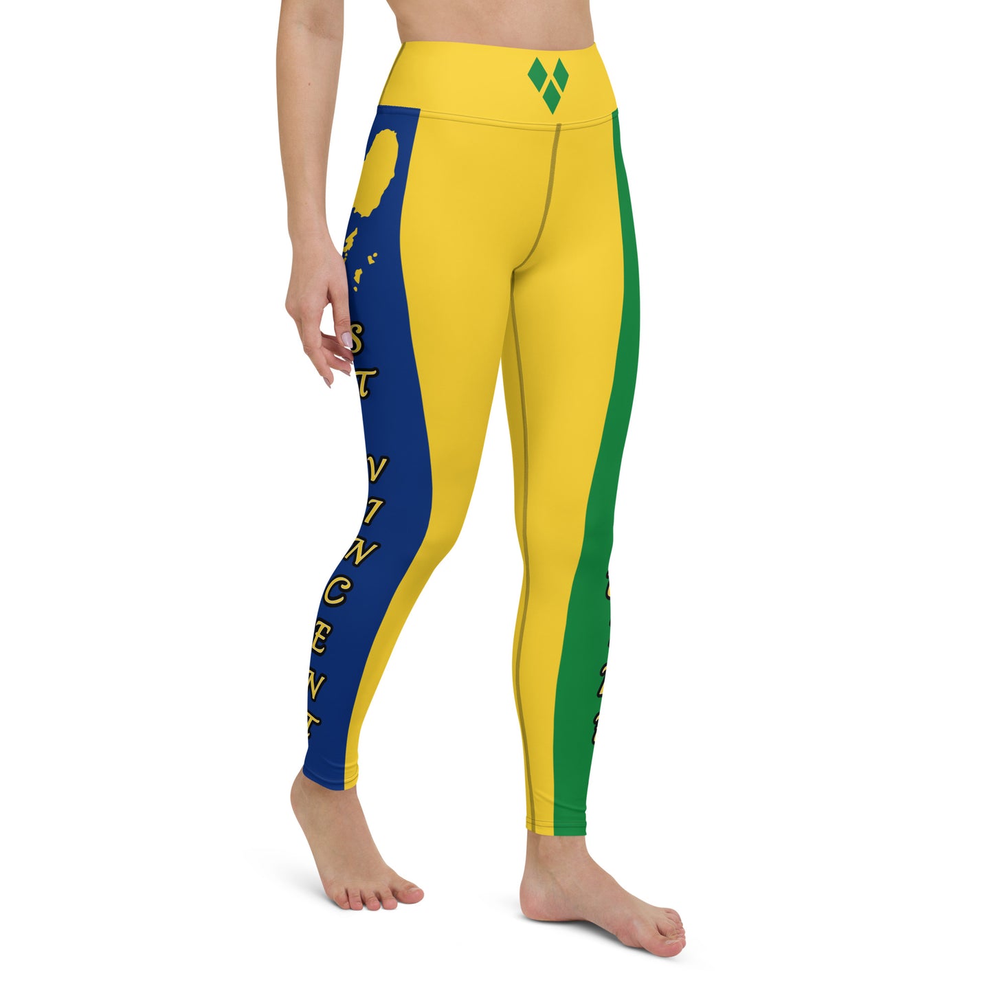 Saint Vincent Flag Yoga Leggings 2