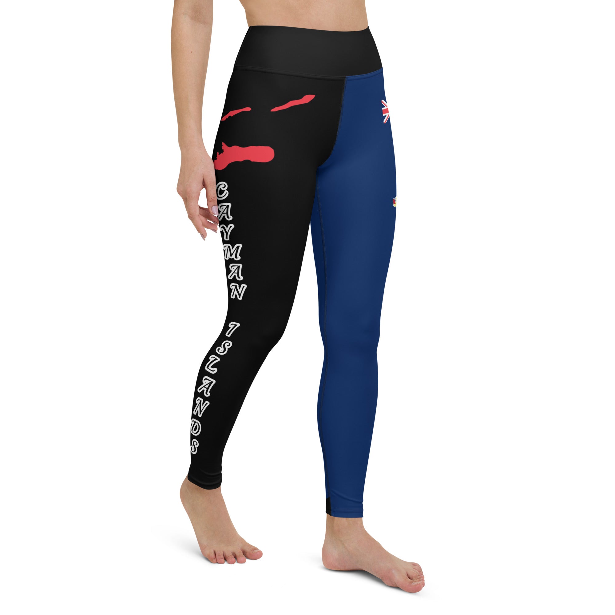 Cayman Islands Flag Yoga leggings-Fete Massive