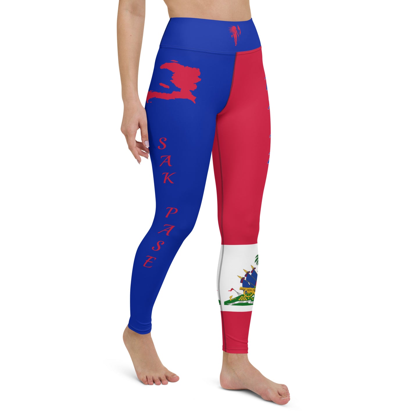 Haiti Flag Yoga Leggings