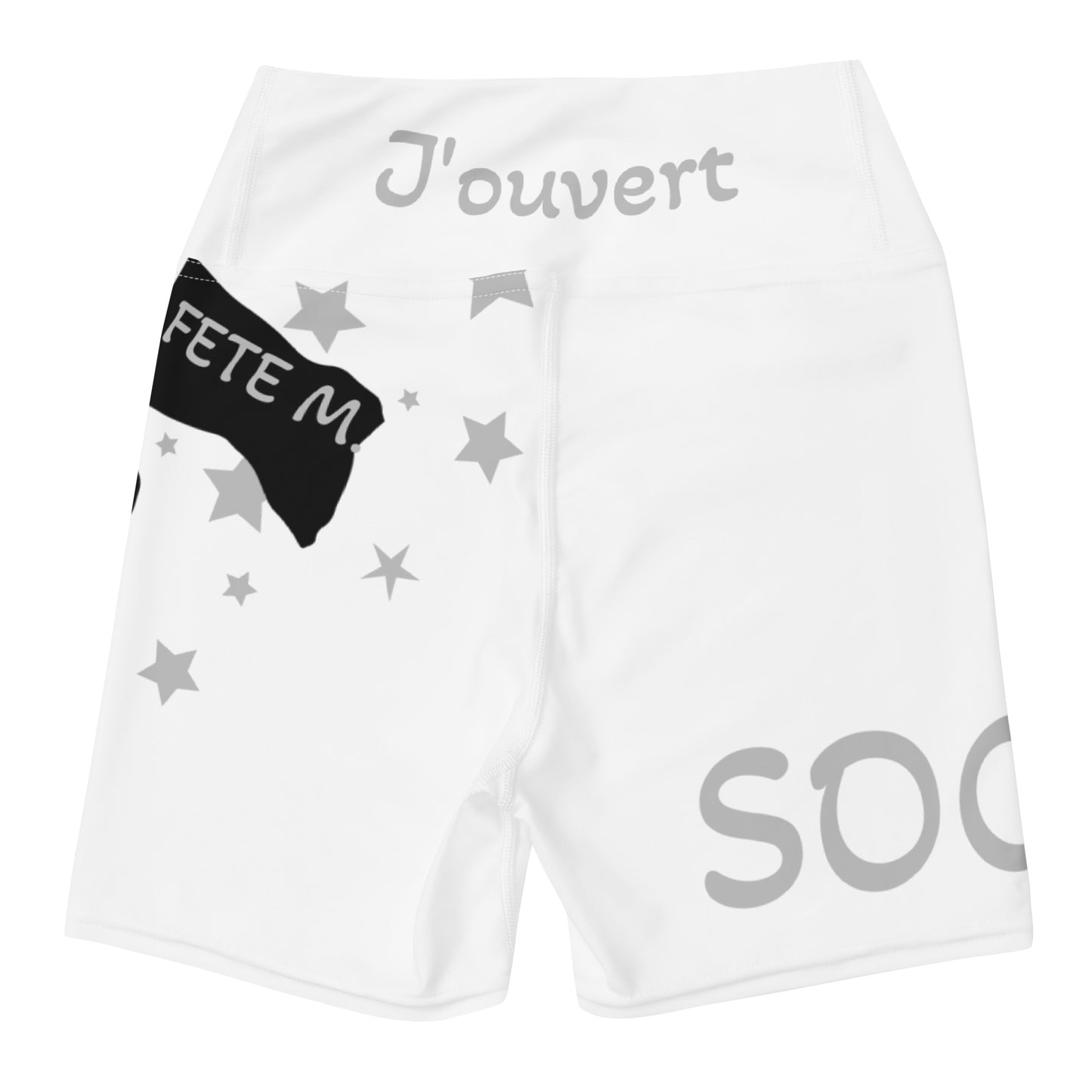 Womens Jouvert Silver Yoga Shorts