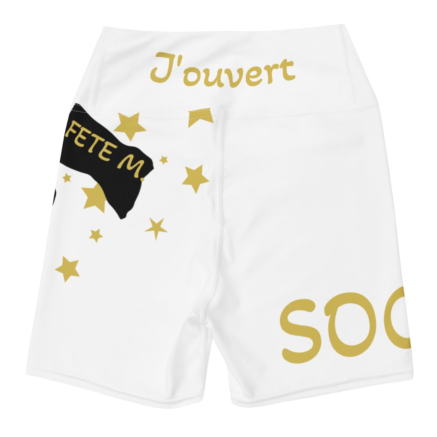 Womens Jouvert Gold Yoga Shorts