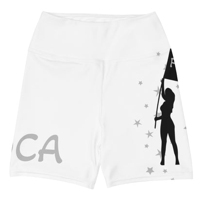 Womens Jouvert Silver Yoga Shorts