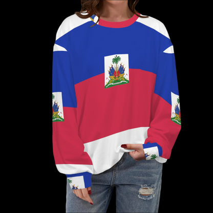 Haiti Flag Sweater