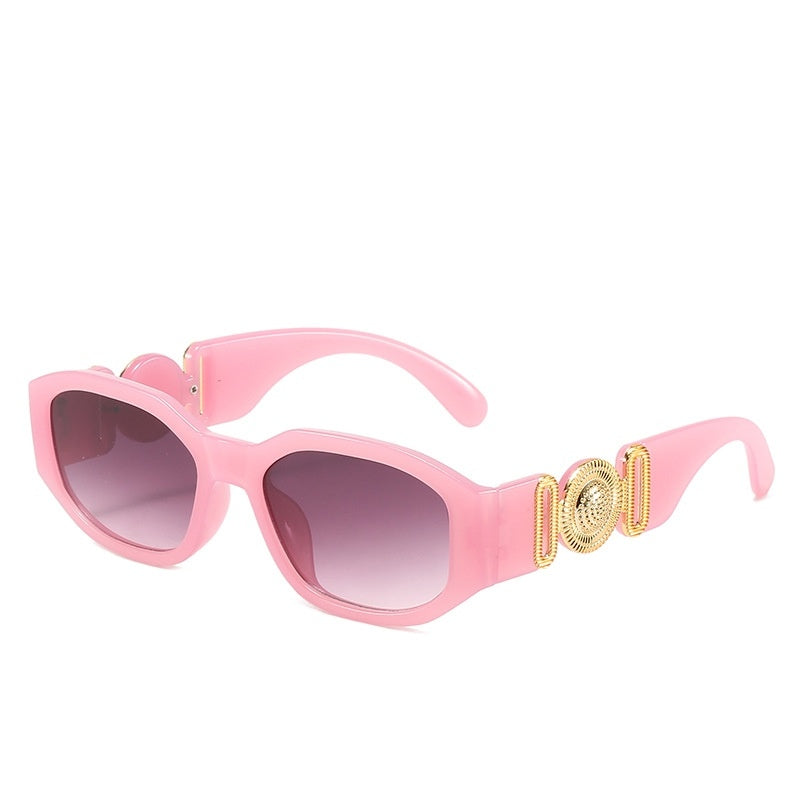 Small Fete Sunglasses with Polygons