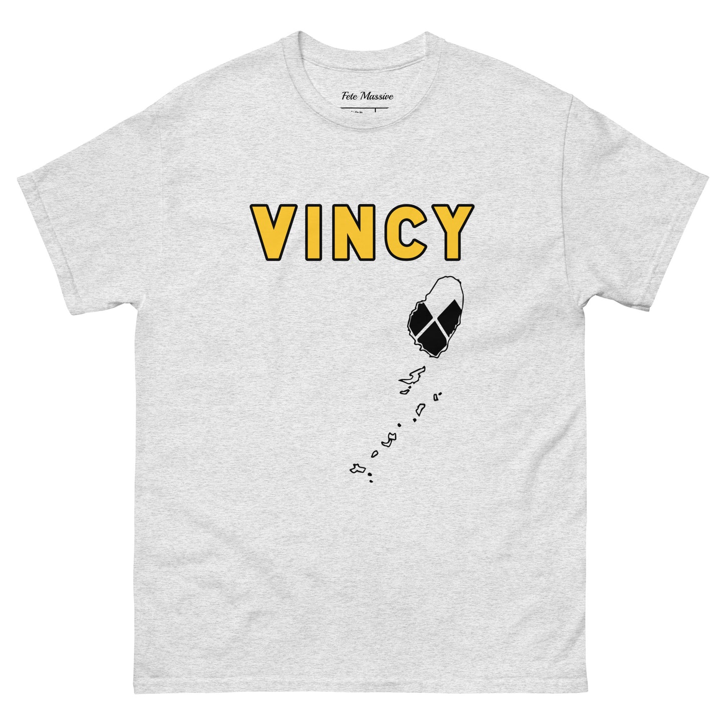 Vincy: Island W Flag Diamonds Unisex classic tee