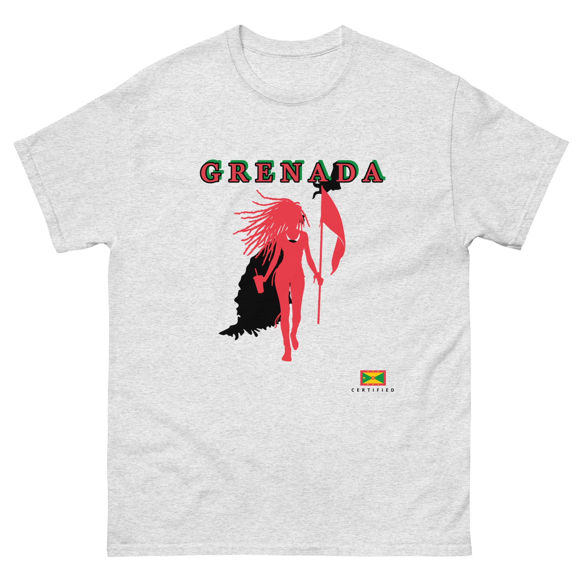 Grenada Flag Gyal Tee-Fete Massive