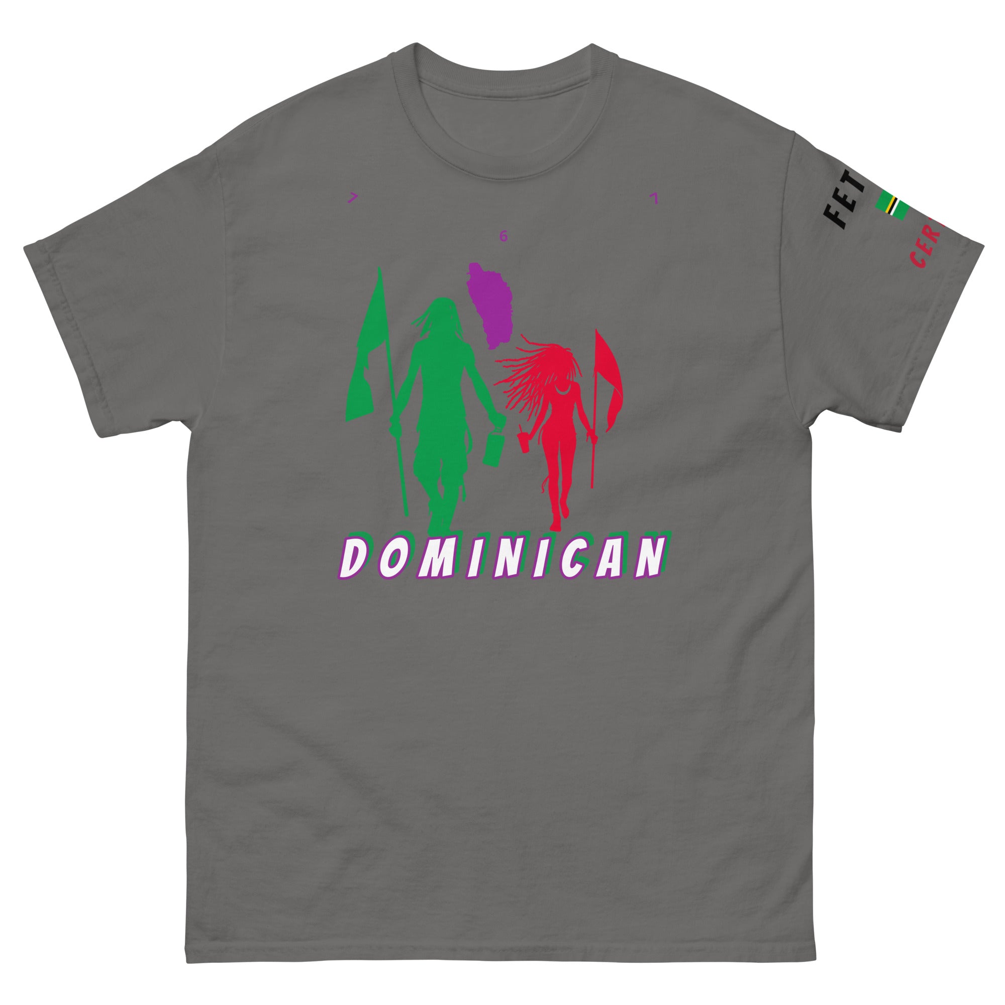 Dominica Flag Mon/Gyal Tee-Fete Massive