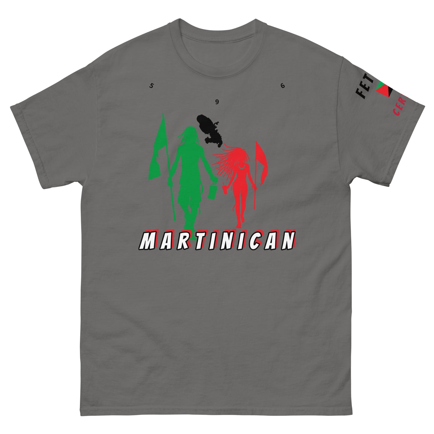 Martinique Flag Mon/Gyal Tee