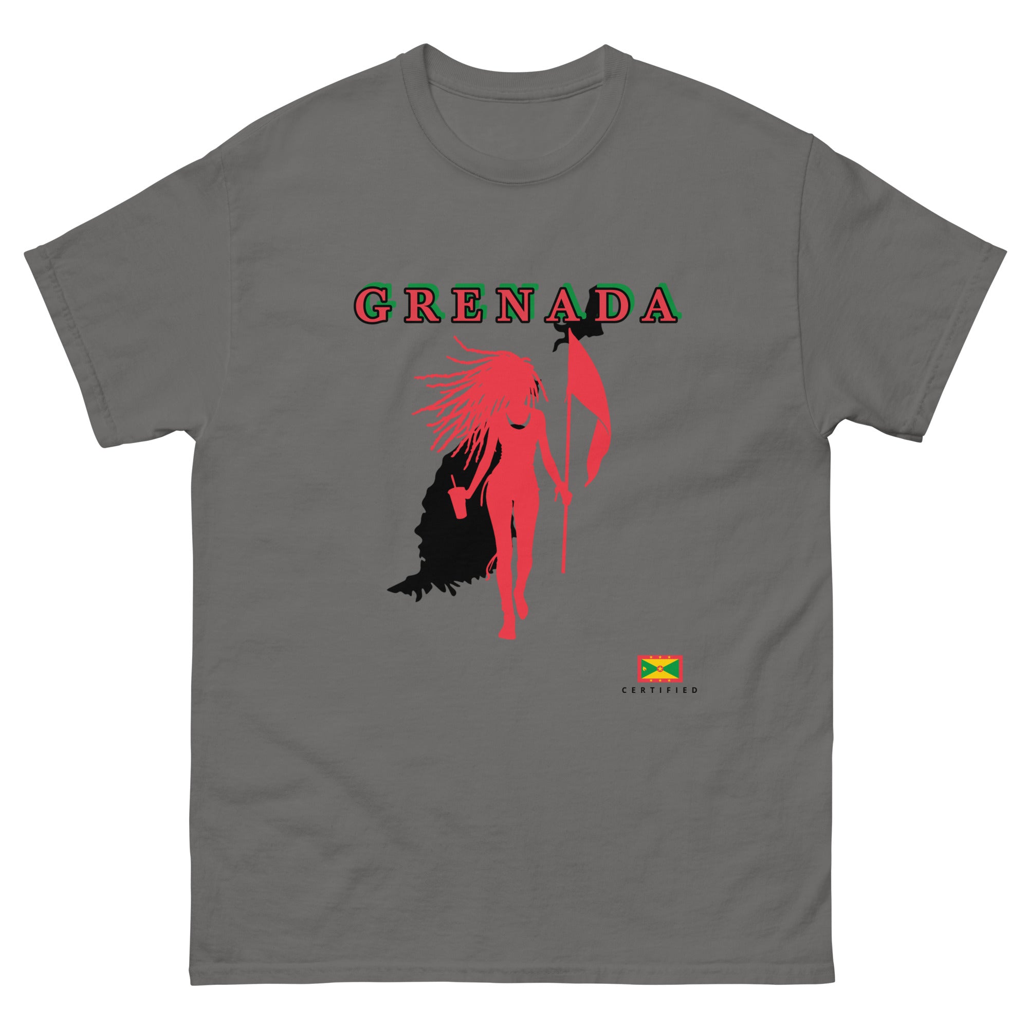 Grenada Flag Gyal Tee-Fete Massive