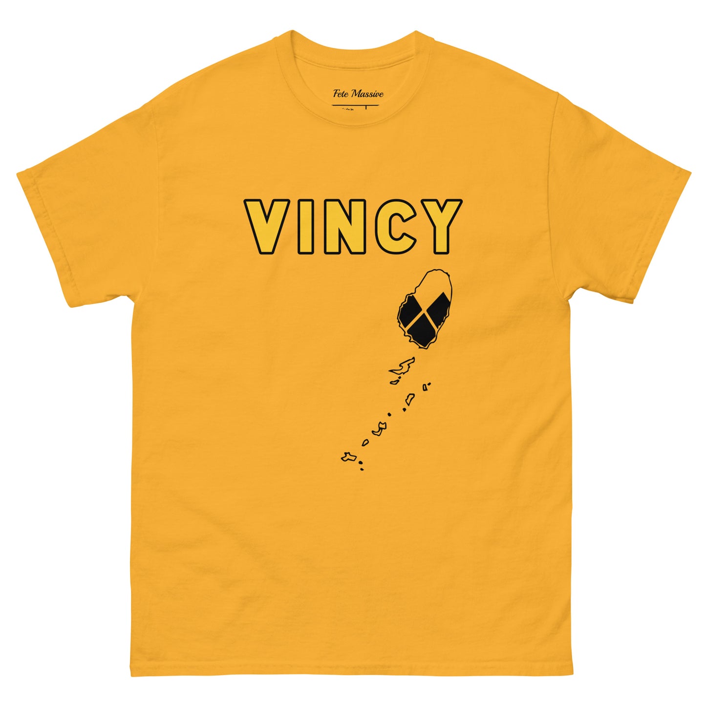 Vincy: Island W Flag Diamonds Unisex classic tee