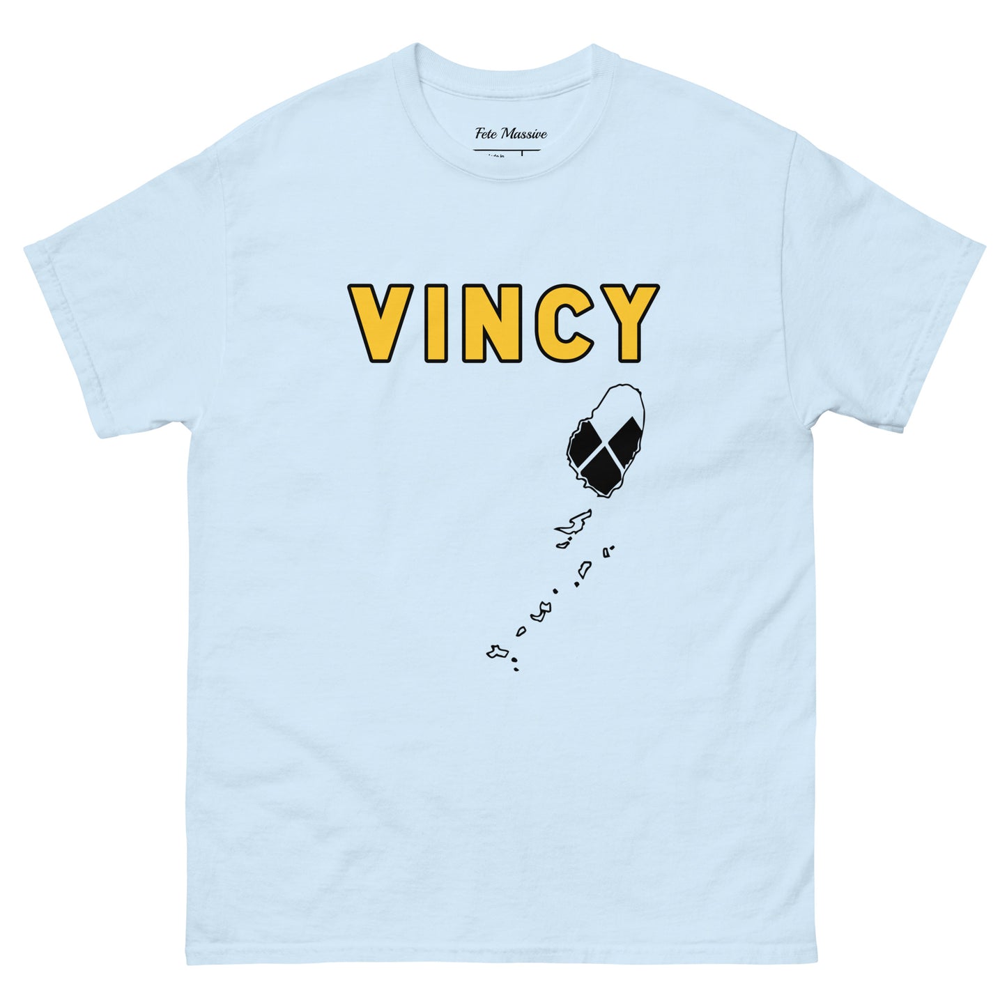 Vincy: Island W Flag Diamonds Unisex classic tee