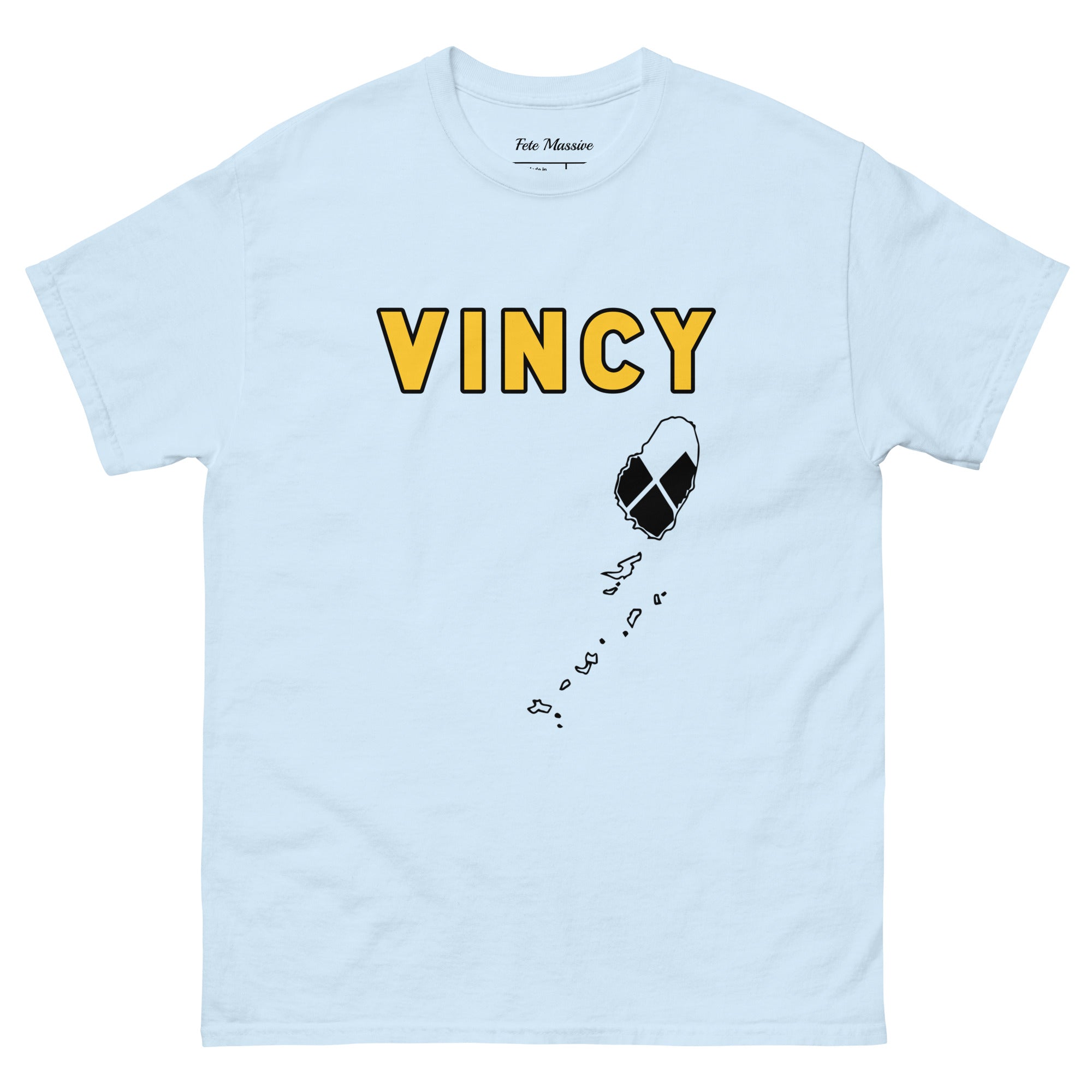 Vincy: Island W Flag Diamonds Unisex classic tee-Fete Massive