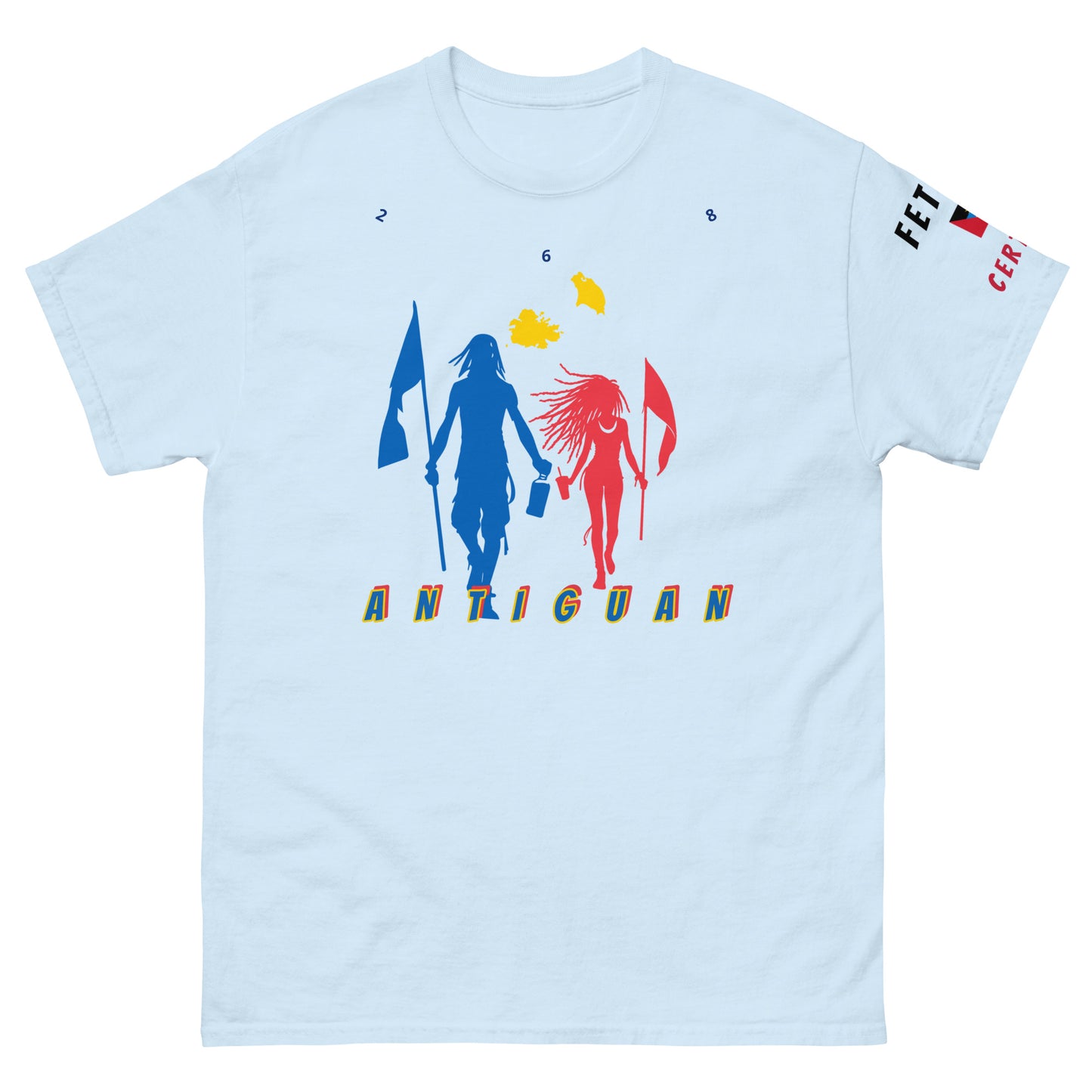 Antiguan Flag Mon/Gyal tee