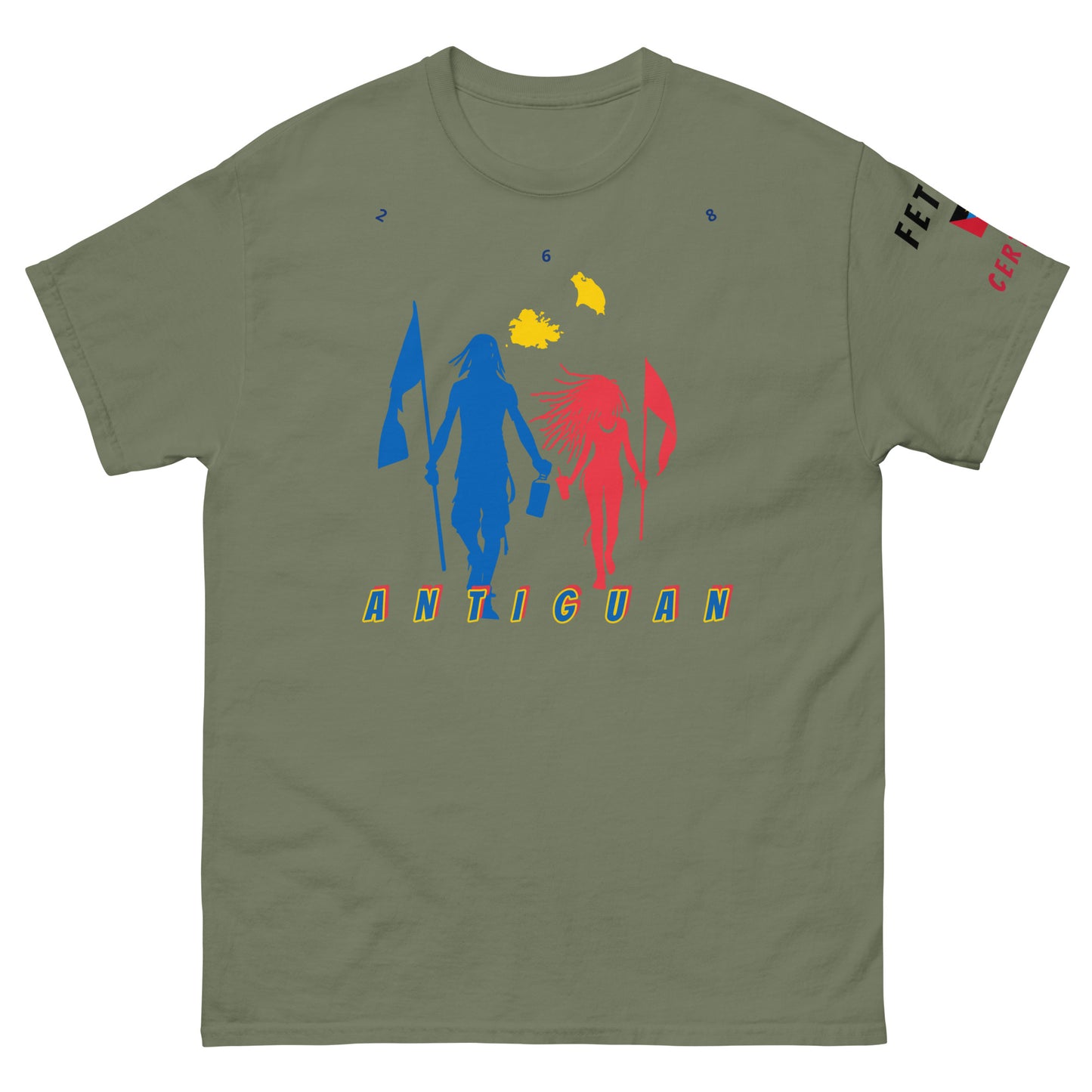 Antiguan Flag Mon/Gyal tee