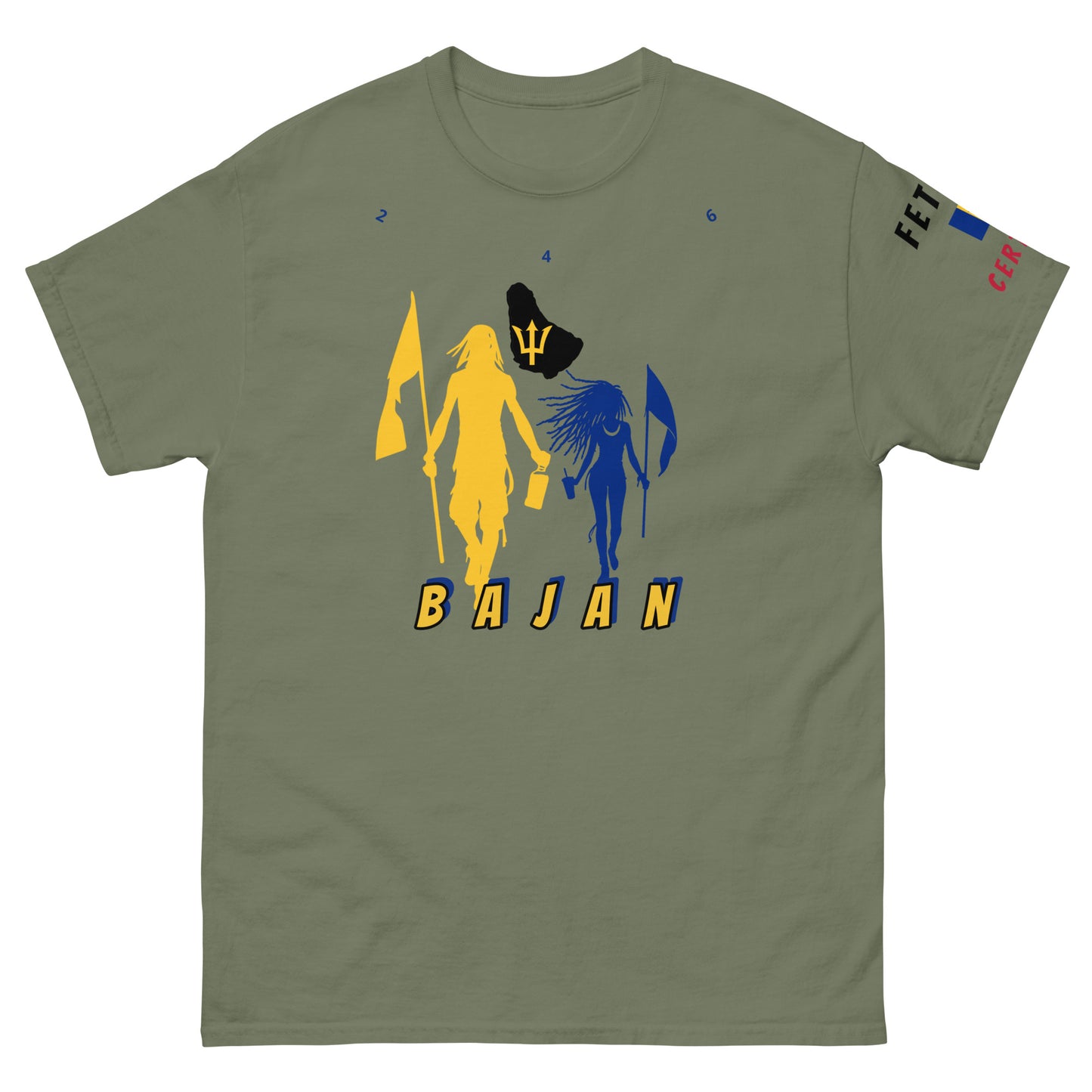 Barbados Flag Mon/Gyal Tee