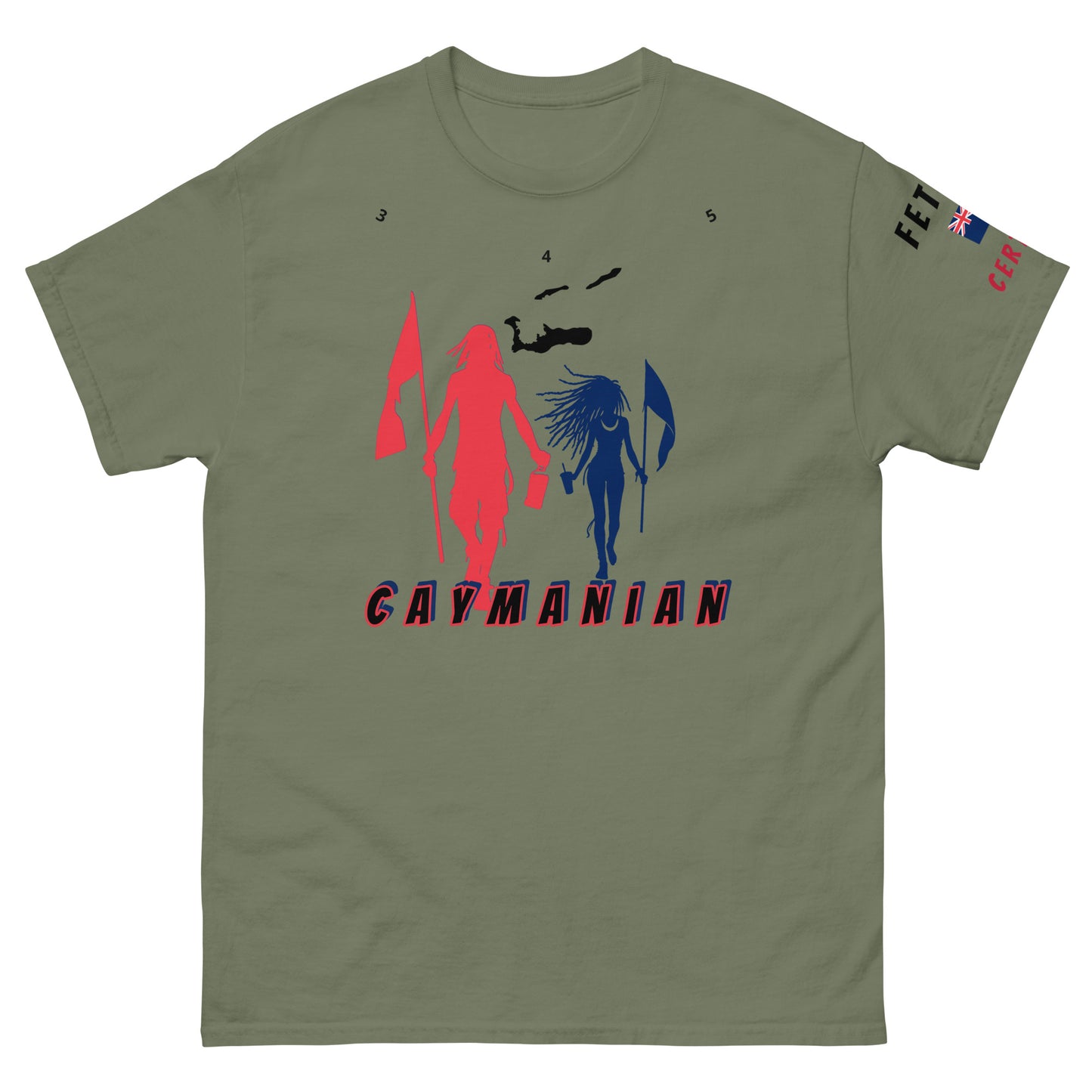 Cayman Islands Flag Mon/Gyal tee