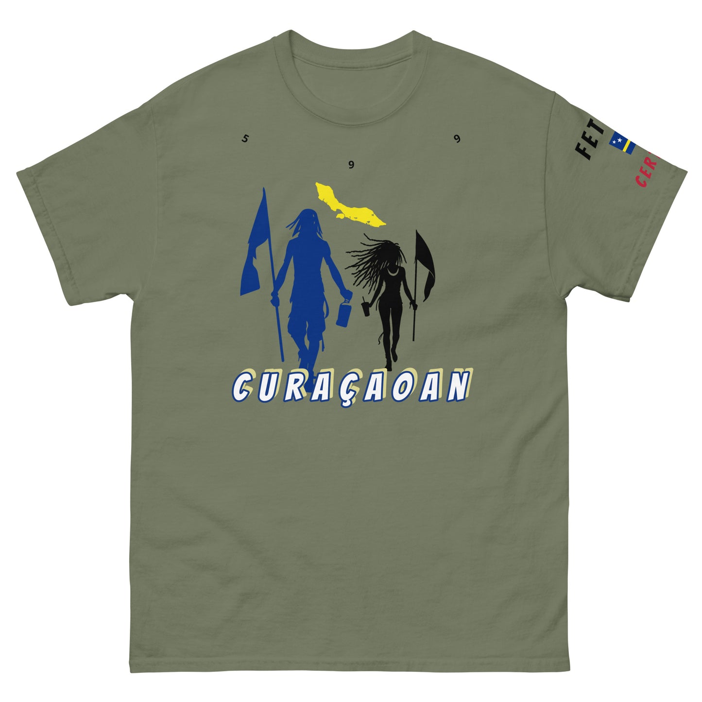 Curacao Flag Mon/Gyal Tee