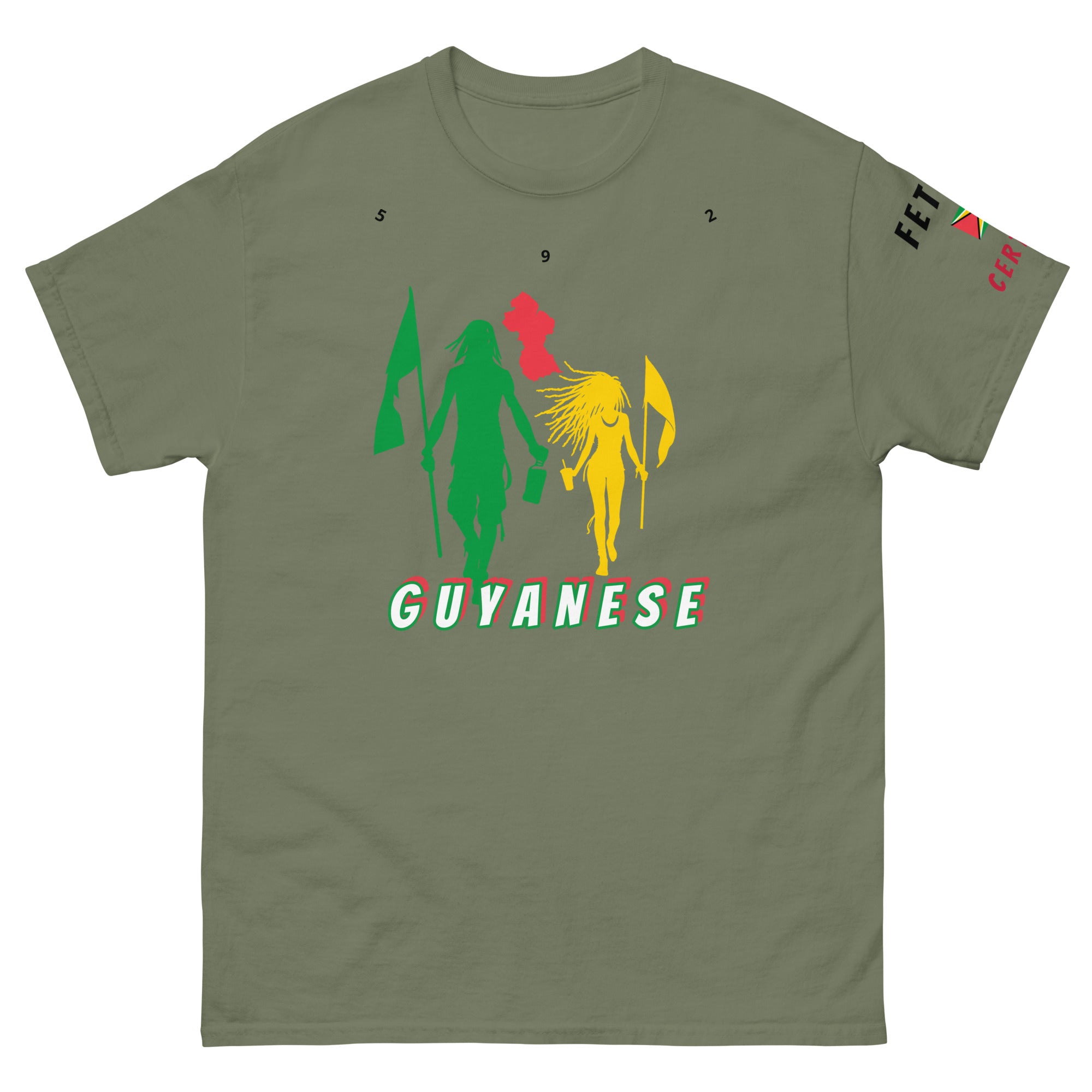 Guyana Flag Mon/Gyal Tee-Fete Massive