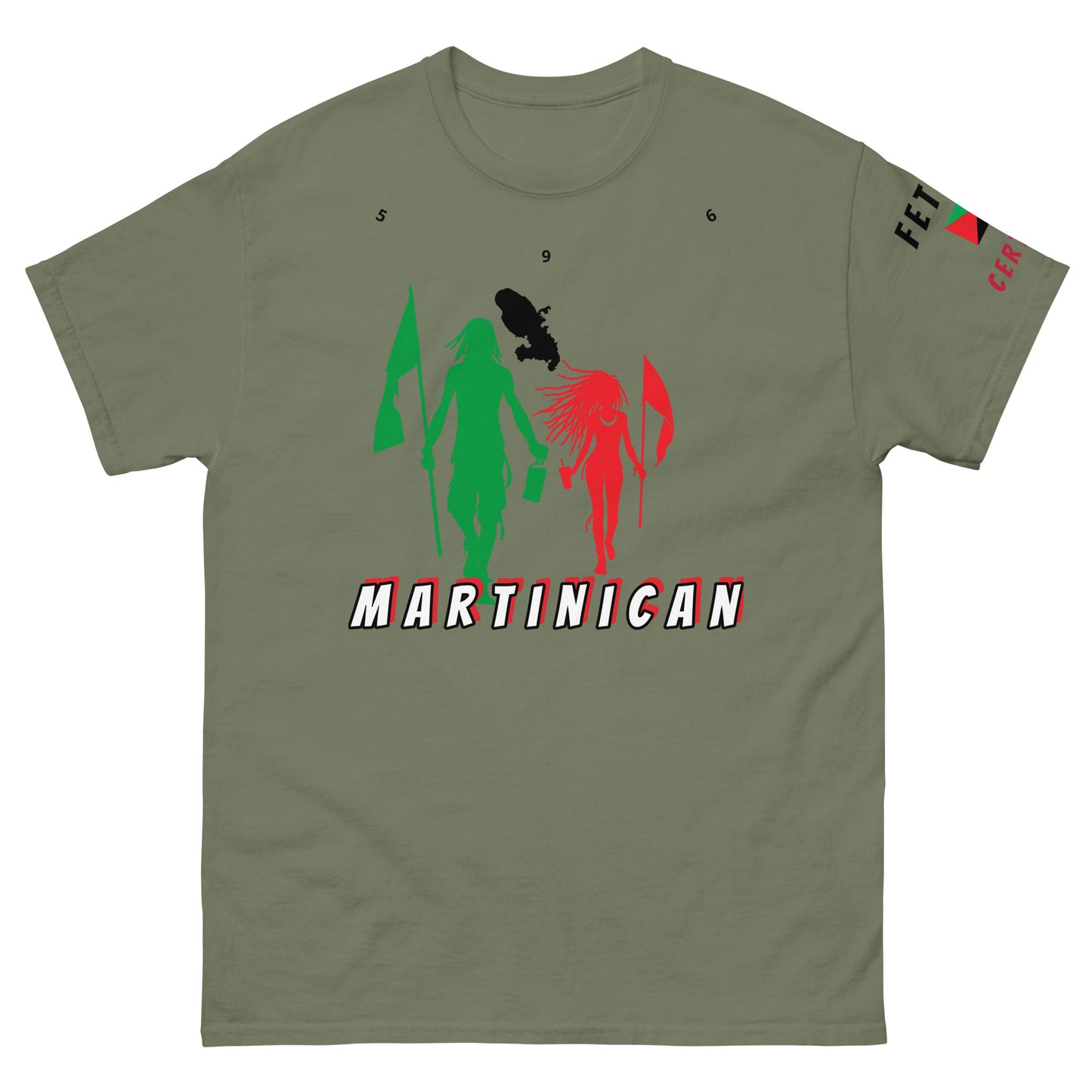 Martinique Flag Mon/Gyal Tee