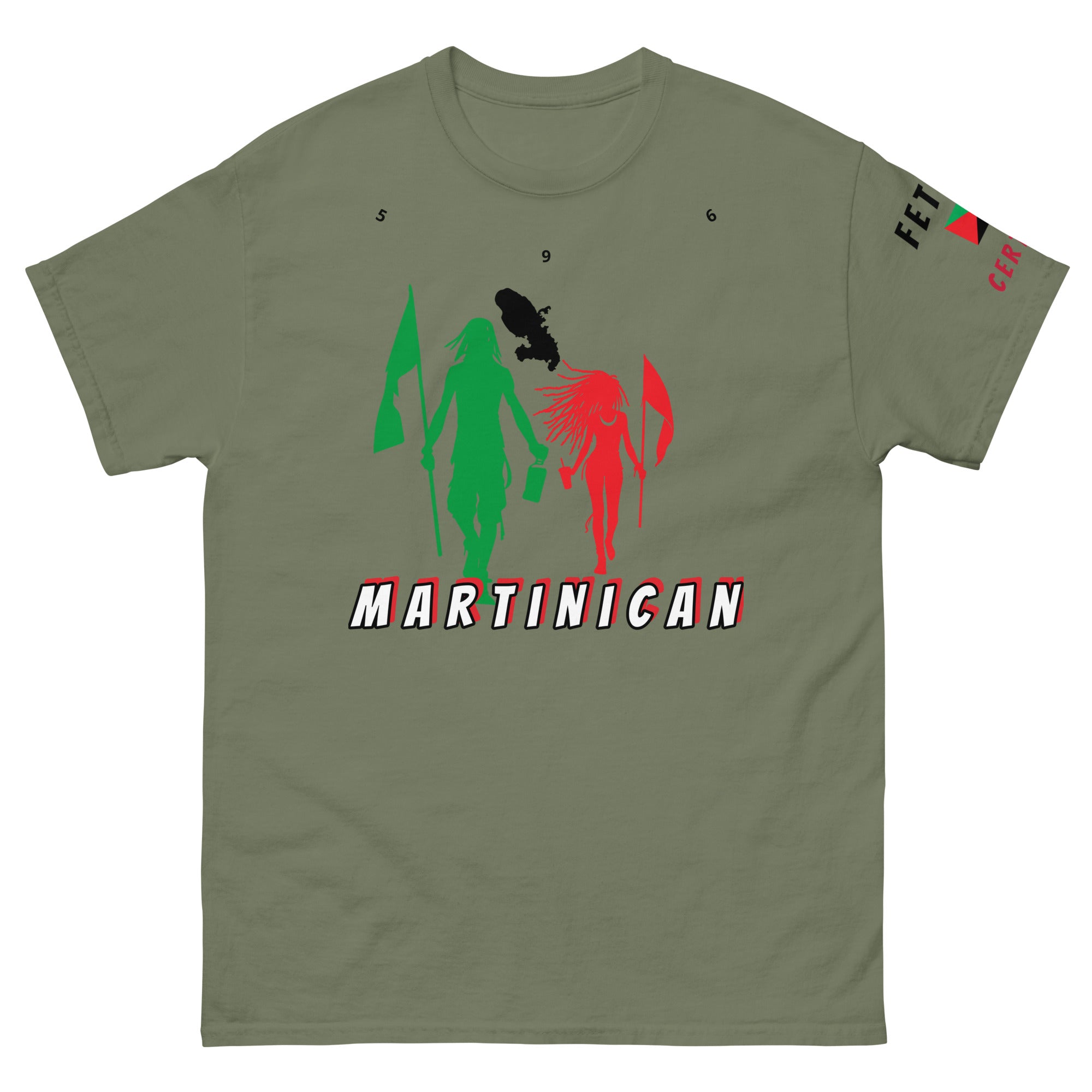 Martinique Flag Mon/Gyal Tee-Fete Massive