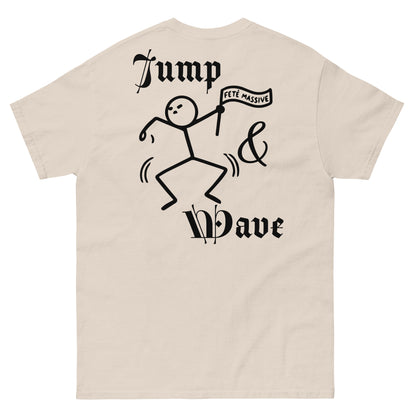 Jump & Wave: Fete Massive Designer Unisex classic tee