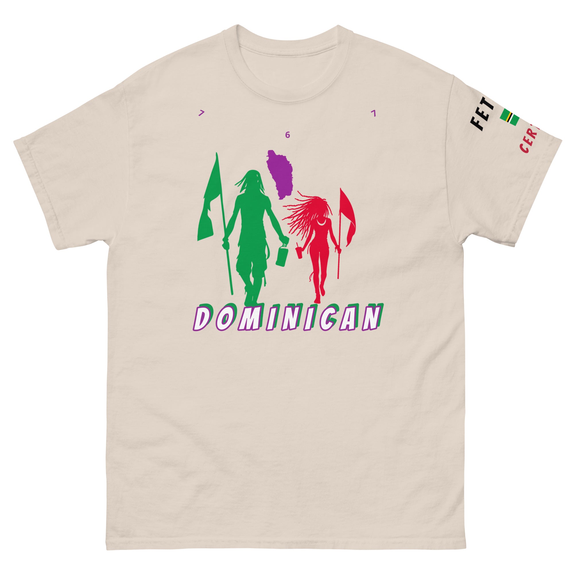 Dominica Flag Mon/Gyal Tee-Fete Massive