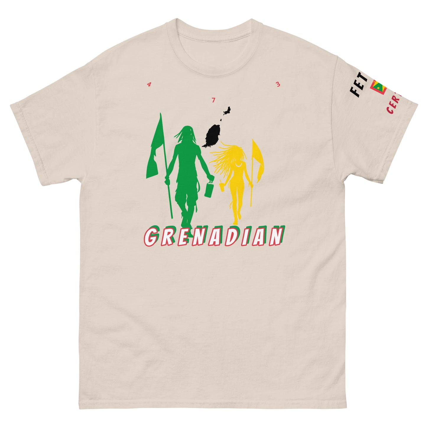 Grenada Flag Mon/Gyal Tee