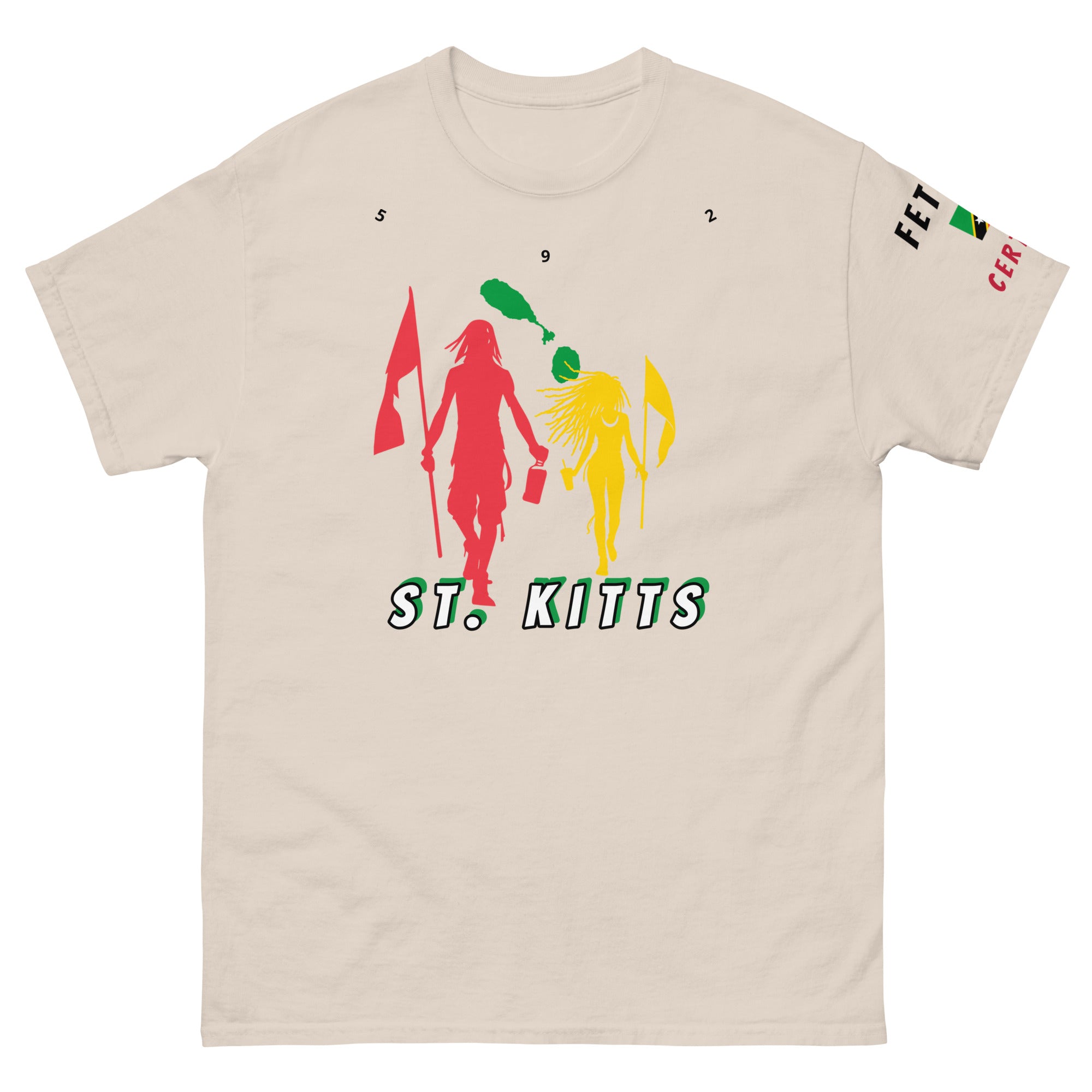 St. Kitts Flag Mon/Gyal Tee-Fete Massive